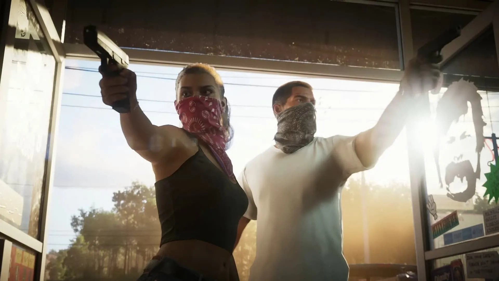 Jason và Lucia hai nhân vật chính trong trailer đầu tiên của GTA 6