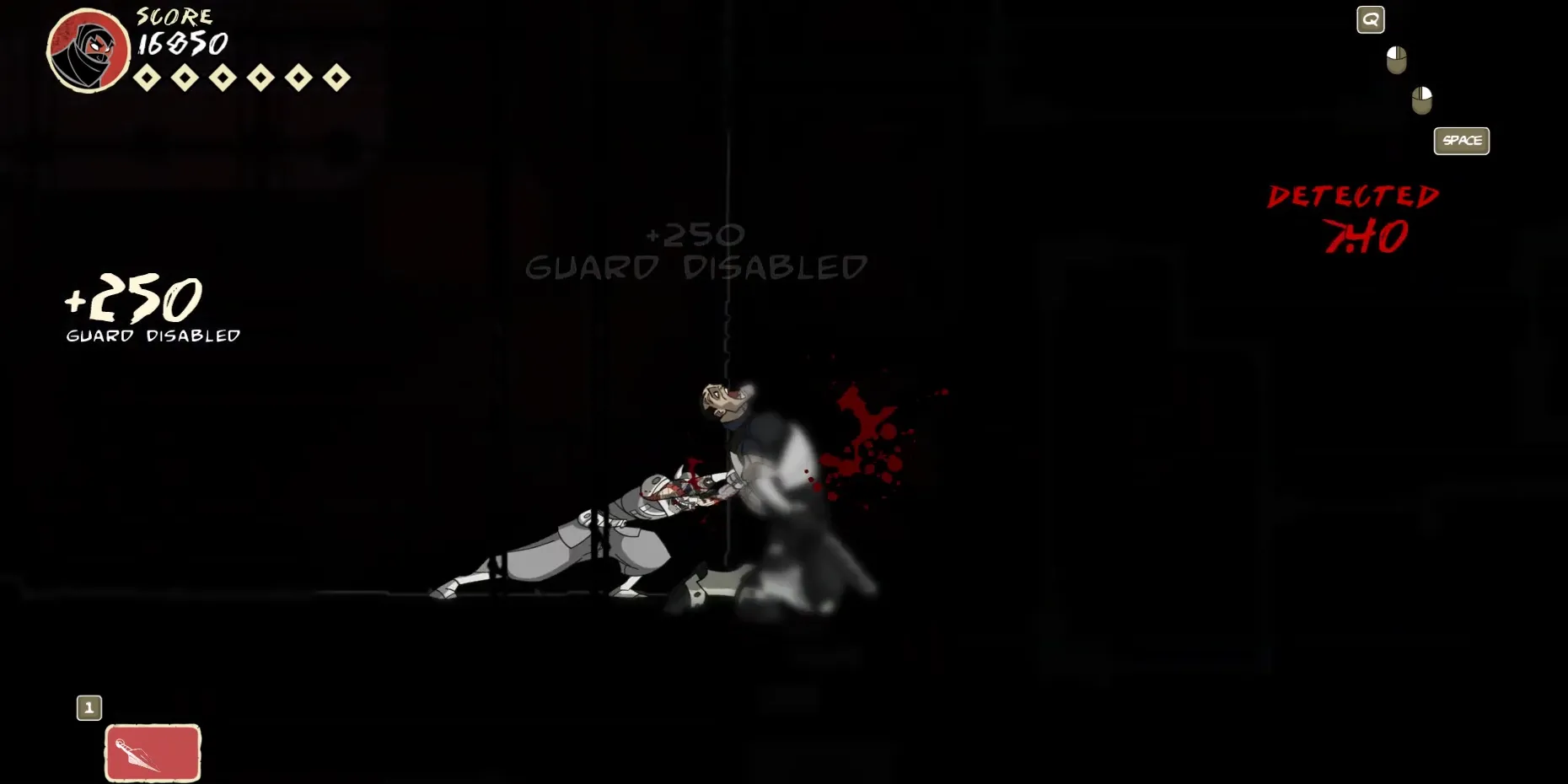 Kelly, một trong những con trùm đầu tiên trong Mark of the Ninja