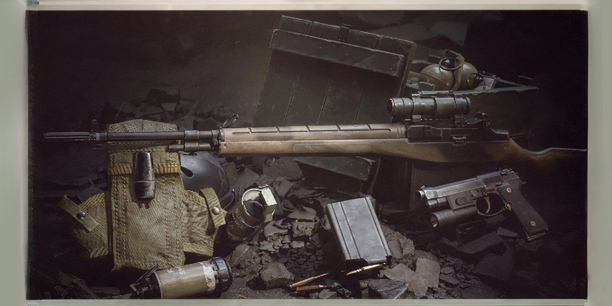 Khẩu súng trường M21 với kính ngắm trong Delta Force Black Hawk Down