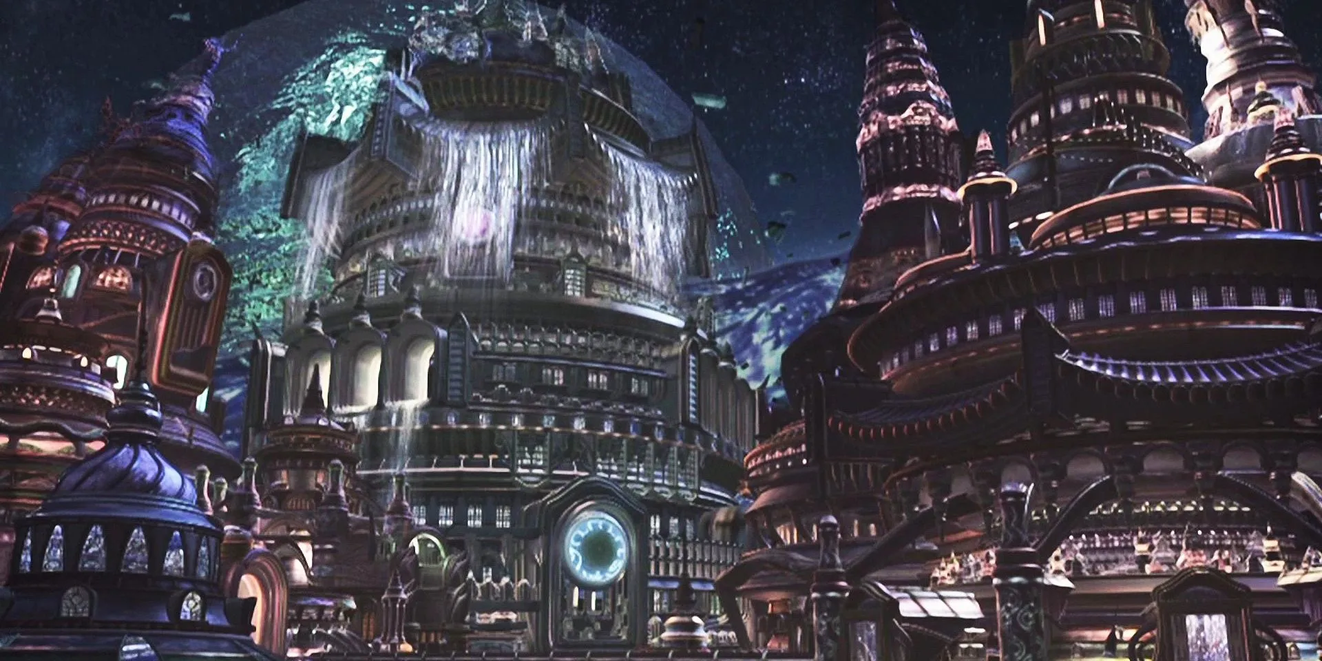 Khung cảnh hùng vĩ của Dream Zanarkand trong Final Fantasy X, nơi Tidus tin rằng mình sinh ra và lớn lên.