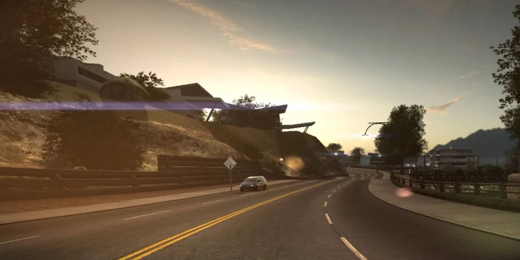 Khung cảnh thành phố Palmont trong Need for Speed World với những cung đường đua quen thuộc