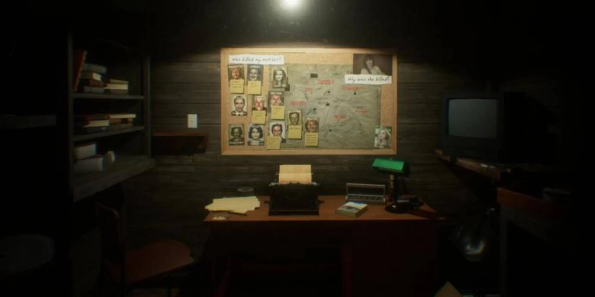Khung cảnh thị trấn Painscreek hoang vắng trong game The Painscreek Killings