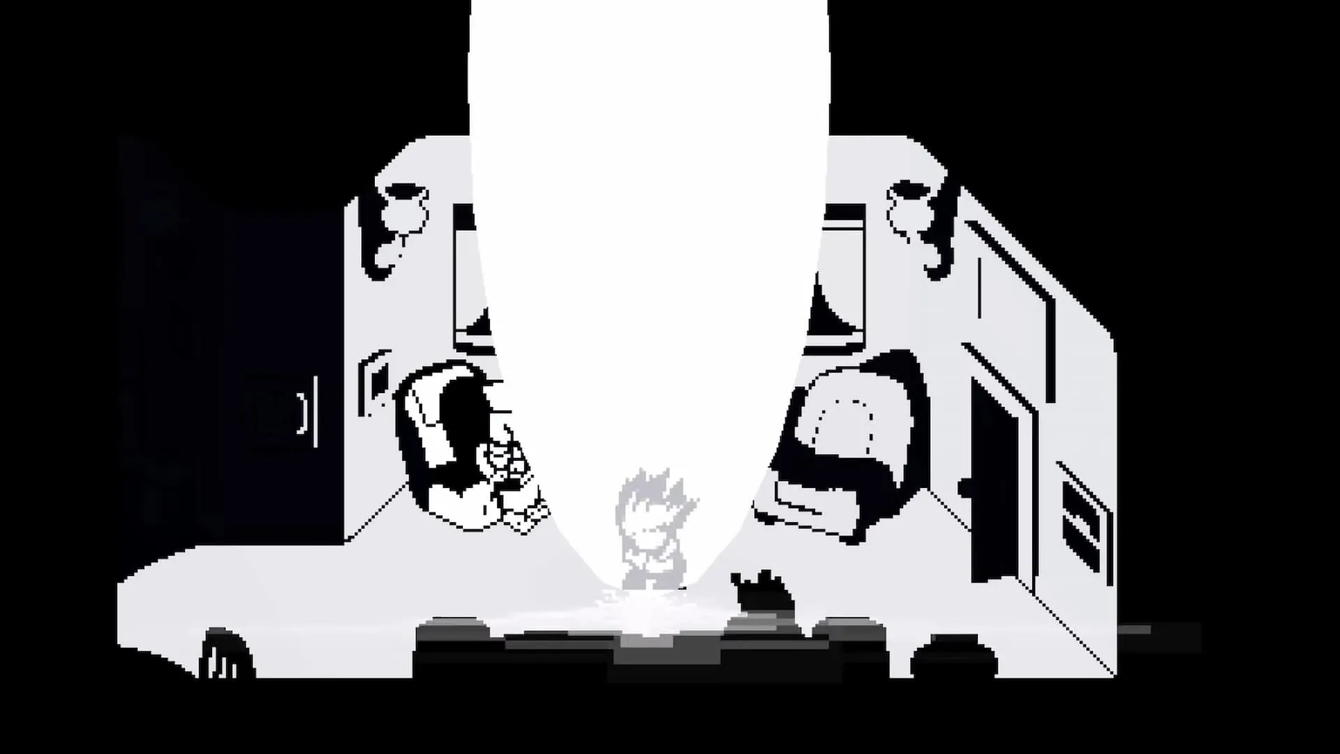 Kris mở một Dark Fountain ở cuối Deltarune Chapter 2