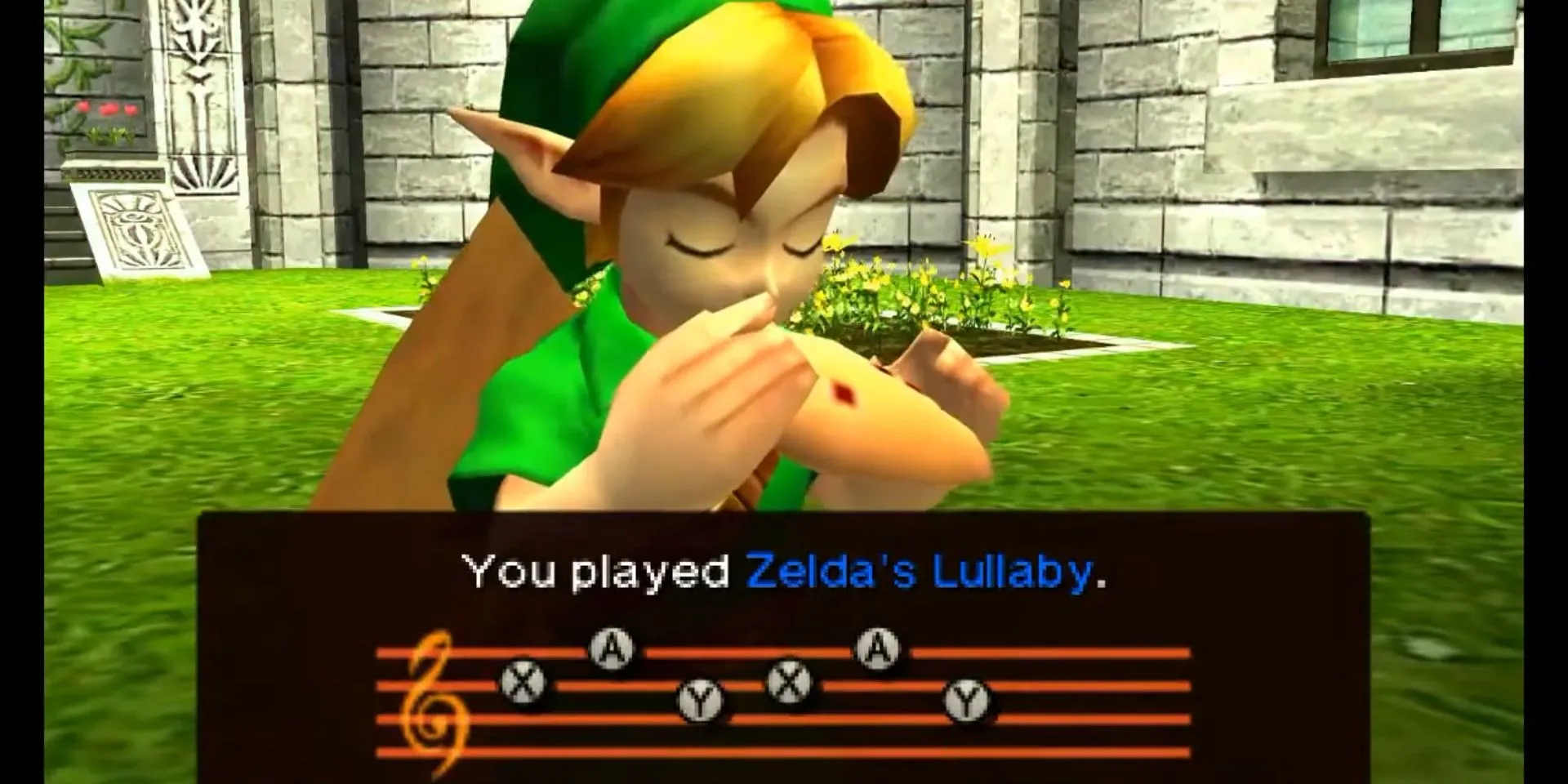 Link học nhạc với Zelda