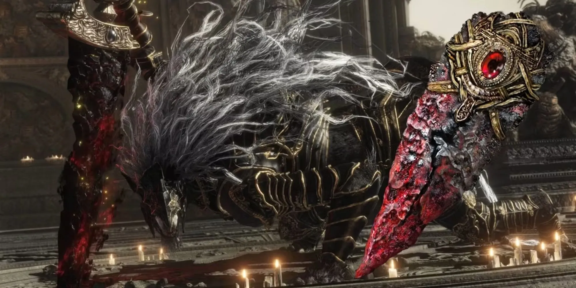 Maliketh the Black Blade và Blasphemous Claw trong Elden Ring