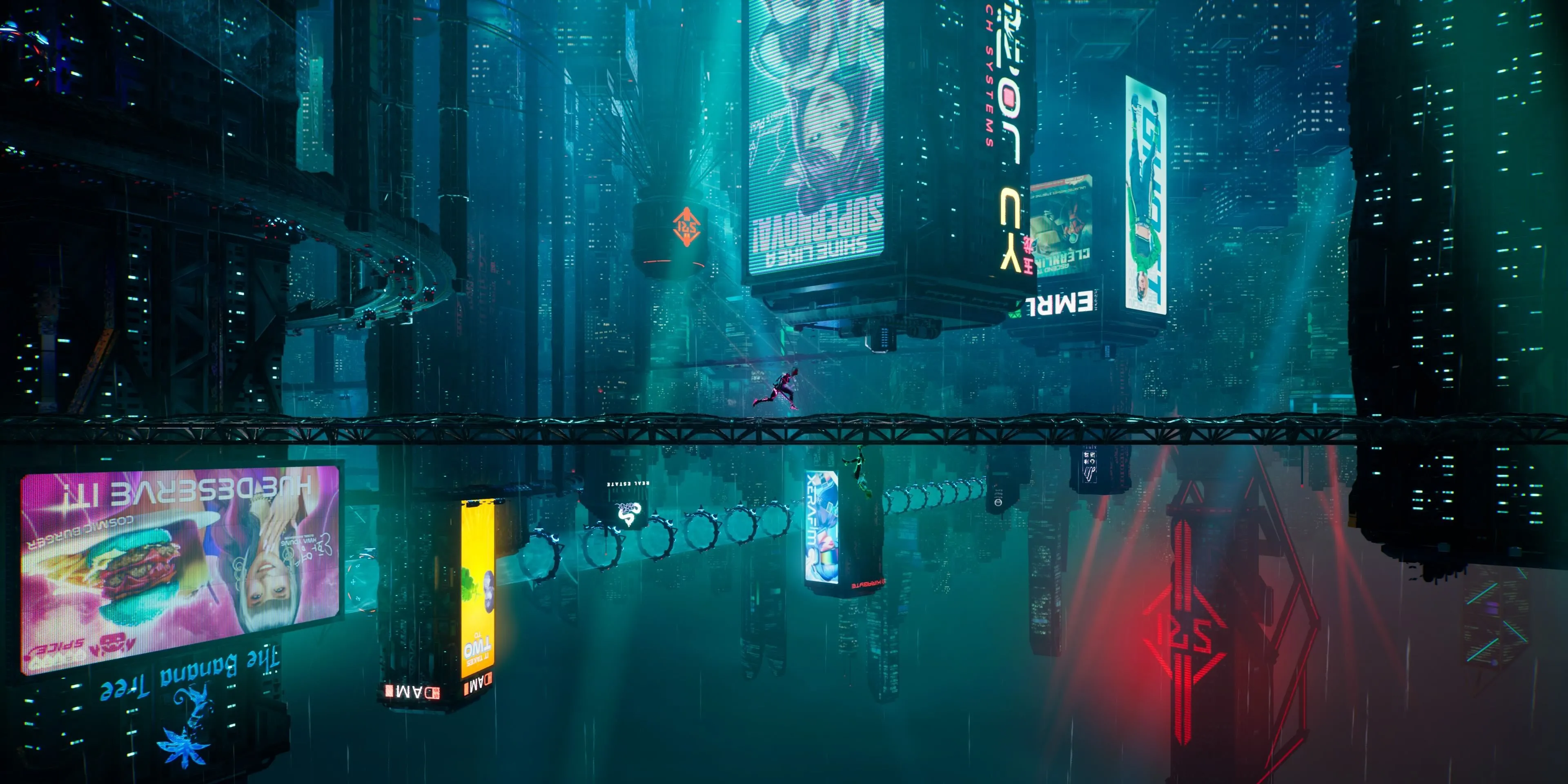 Màn chơi Neon Revenge trong Split Fiction với bối cảnh cyberpunk