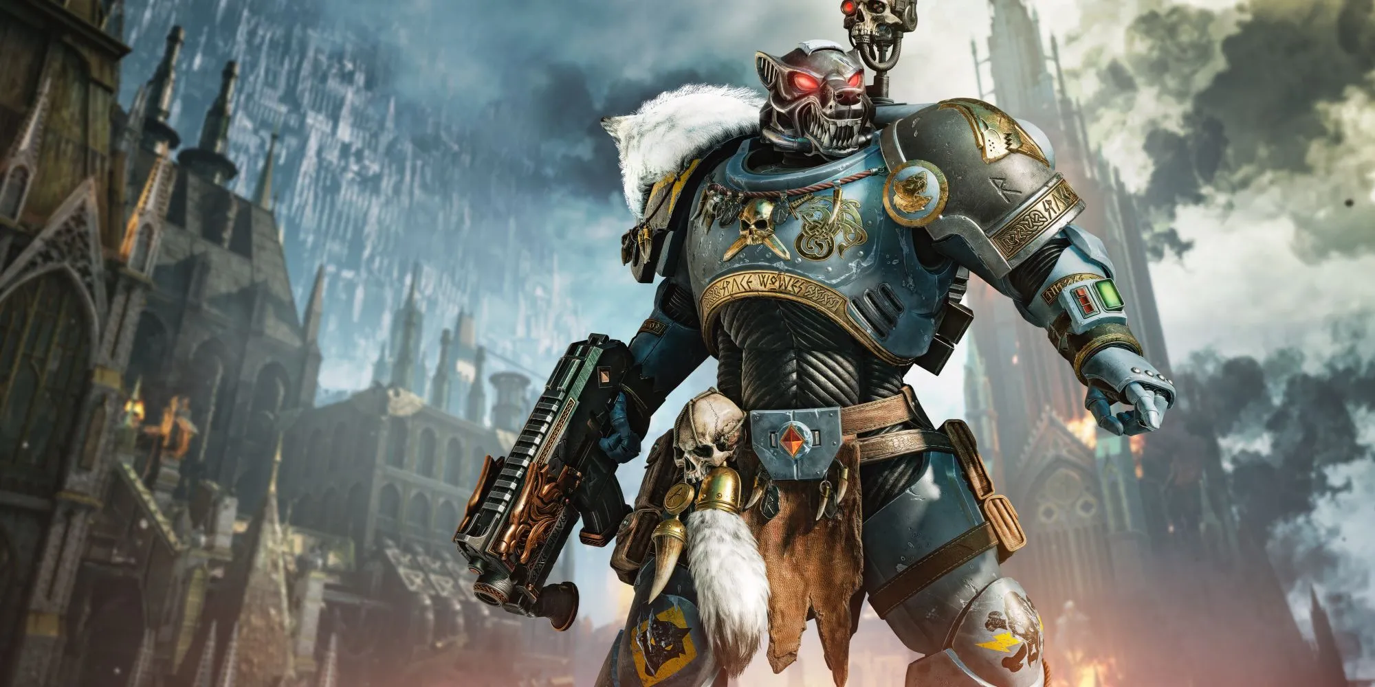 Mẫu nhân vật Space Marine với skin Chương Space Wolves trong bản cập nhật mới