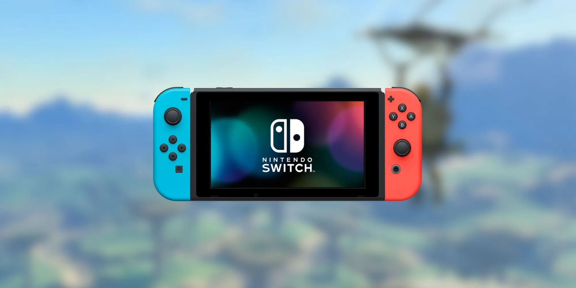 Máy chơi game Nintendo Switch với Joy-Con màu xanh và đỏ đặc trưng