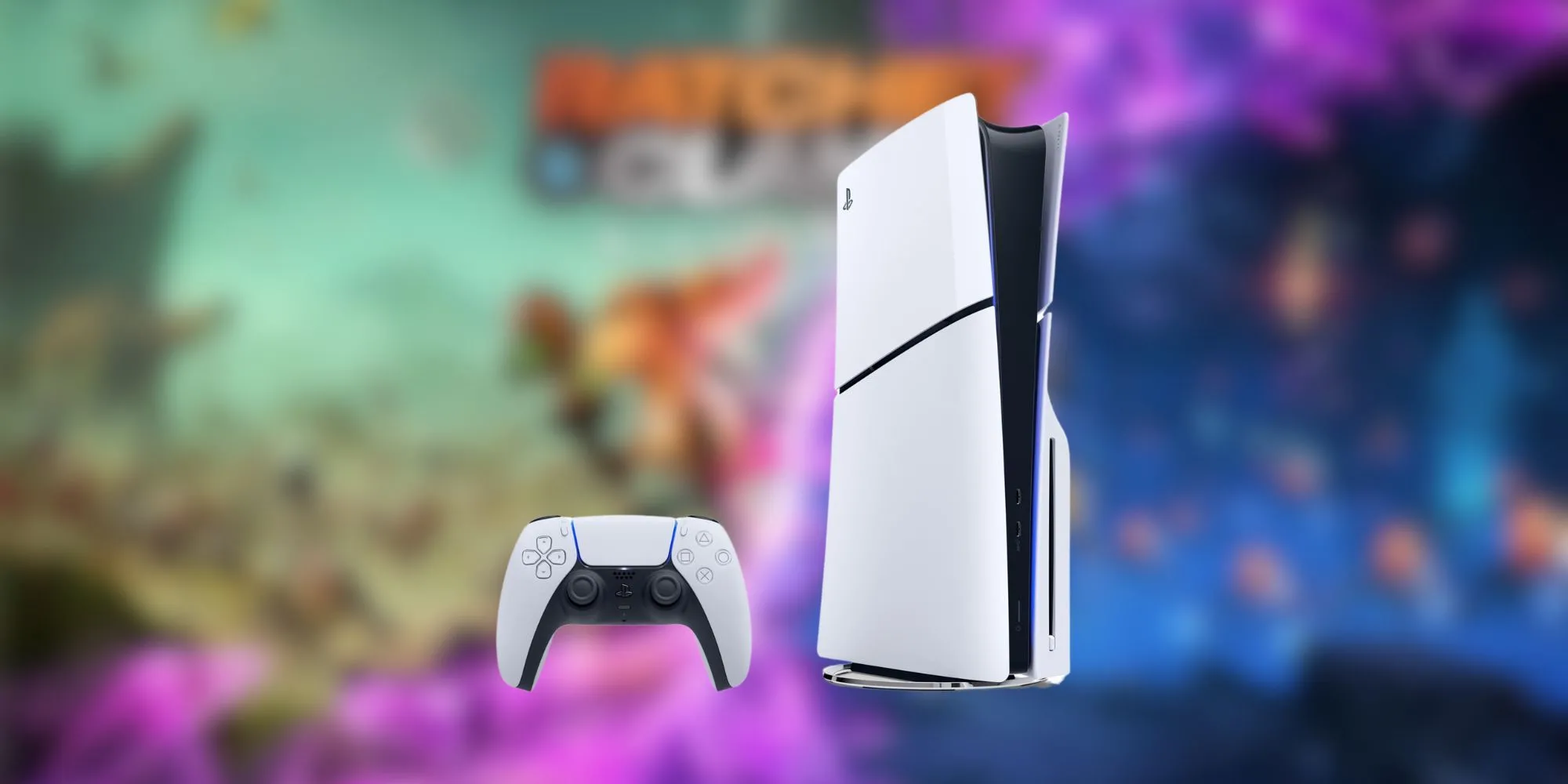 Máy chơi game PlayStation 5 với thiết kế tương lai và tay cầm DualSense