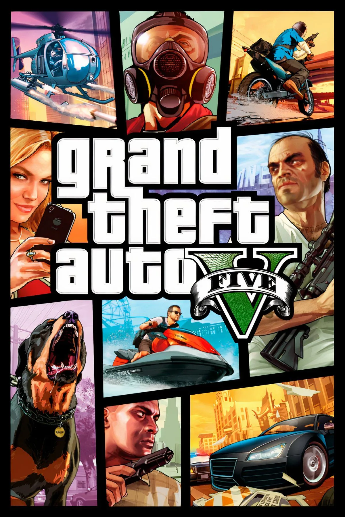 Một bức ảnh cắt dán các hình ảnh liên quan đến game như logo Xbox và nhân vật game