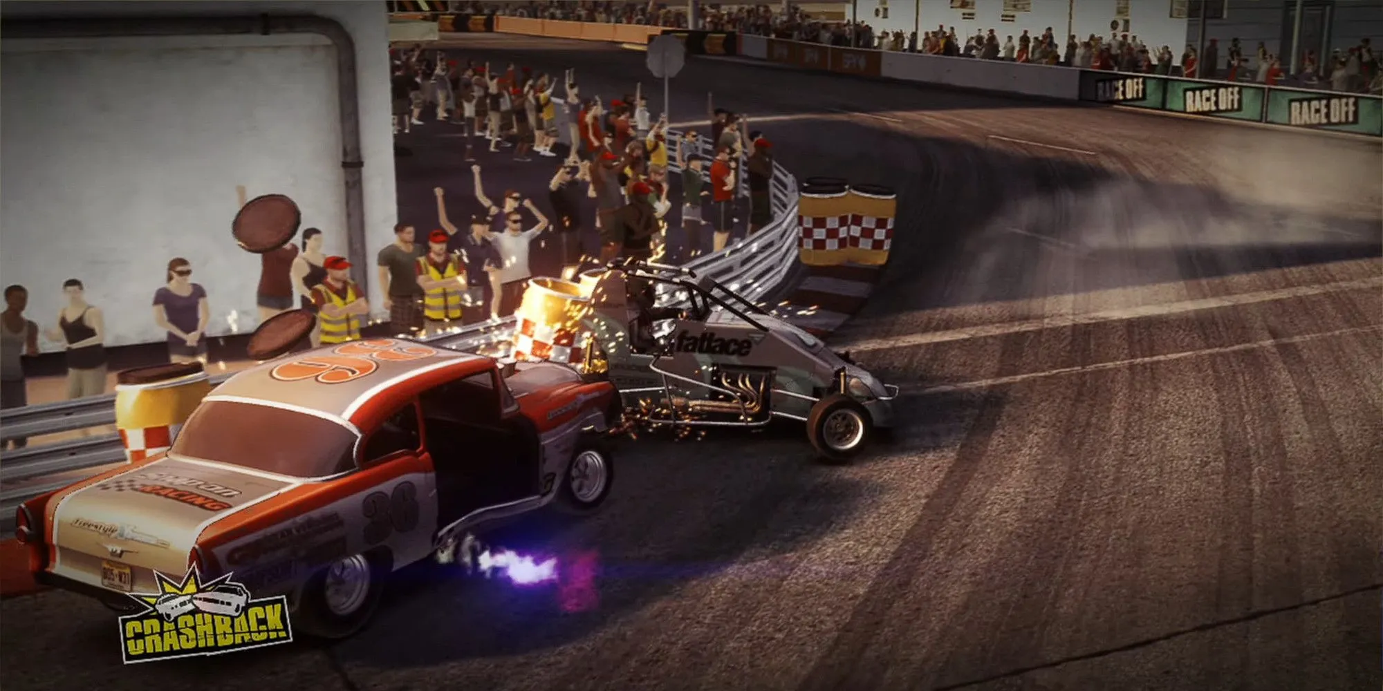 Một cú húc xe ngoạn mục trong Dirt Showdown