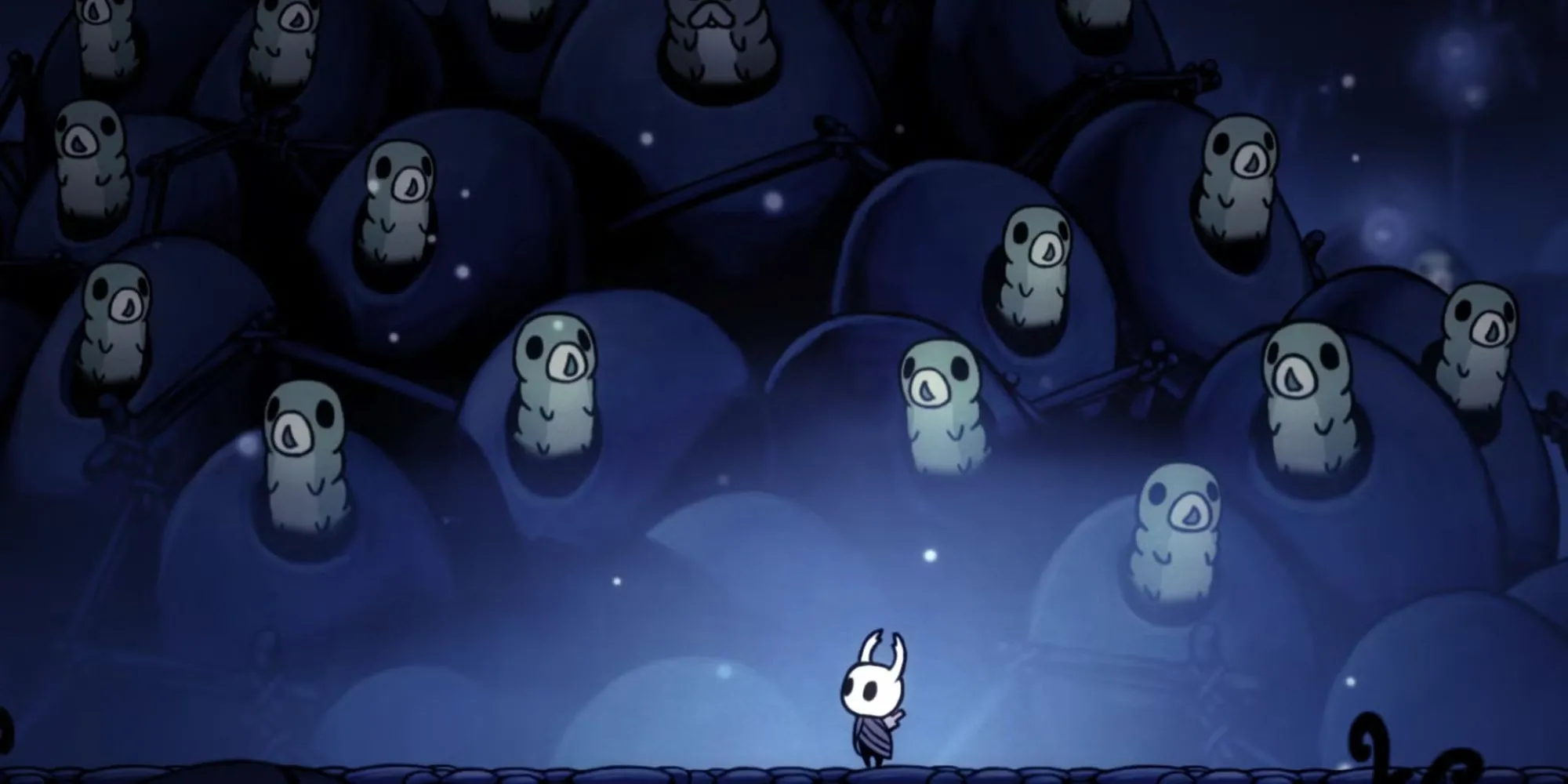 Một Grub dễ thương trong game Hollow Knight