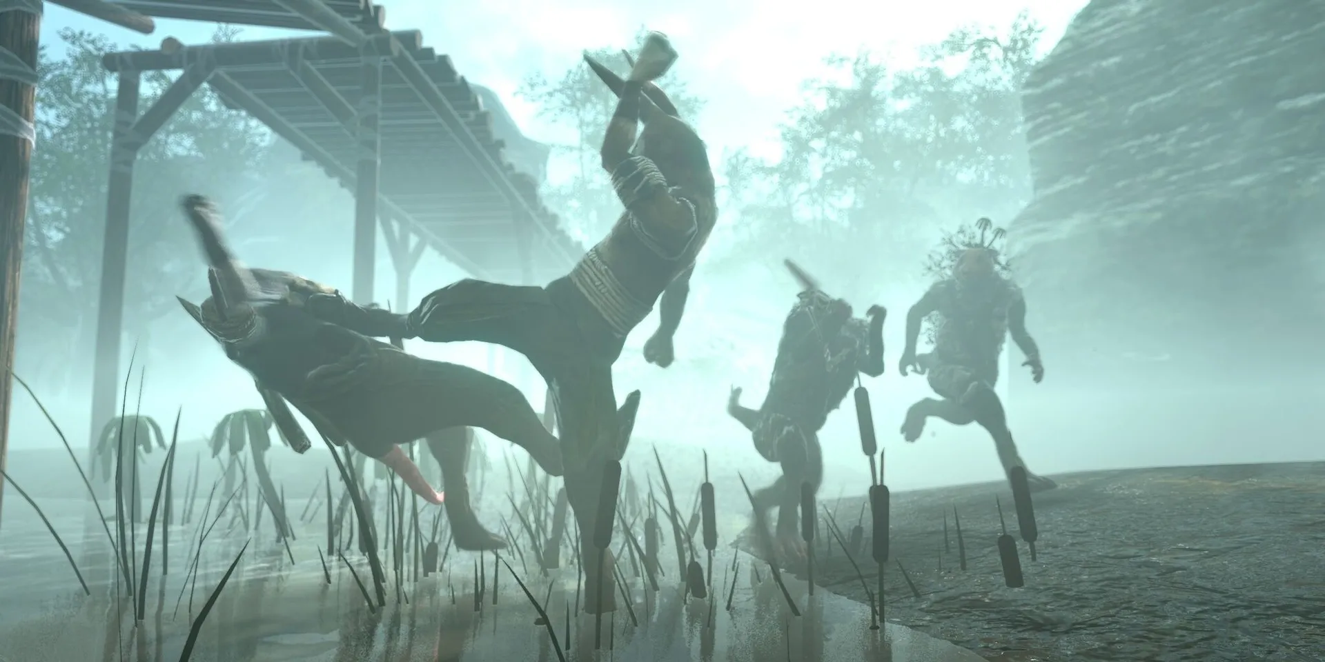 Một hình ảnh gameplay từ game đối kháng Overgrowth với nhân vật thỏ