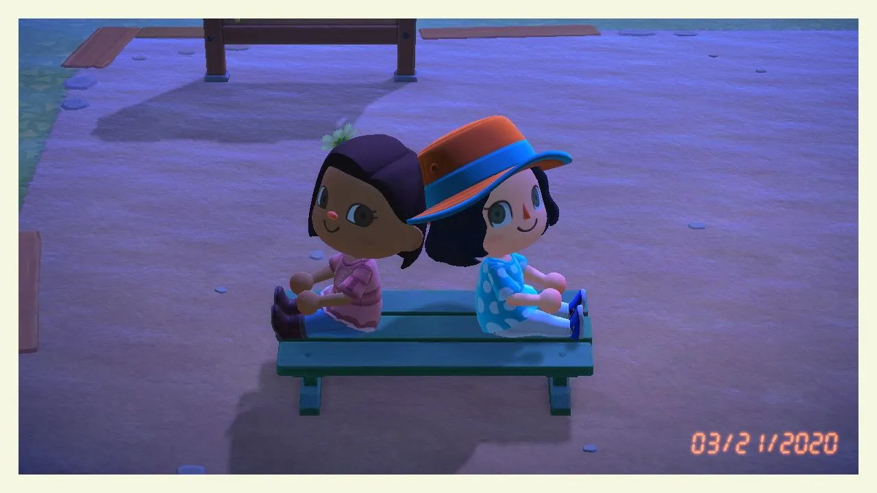 Người viết Elena Chapella và bạn thân trong Animal Crossing New Horizons