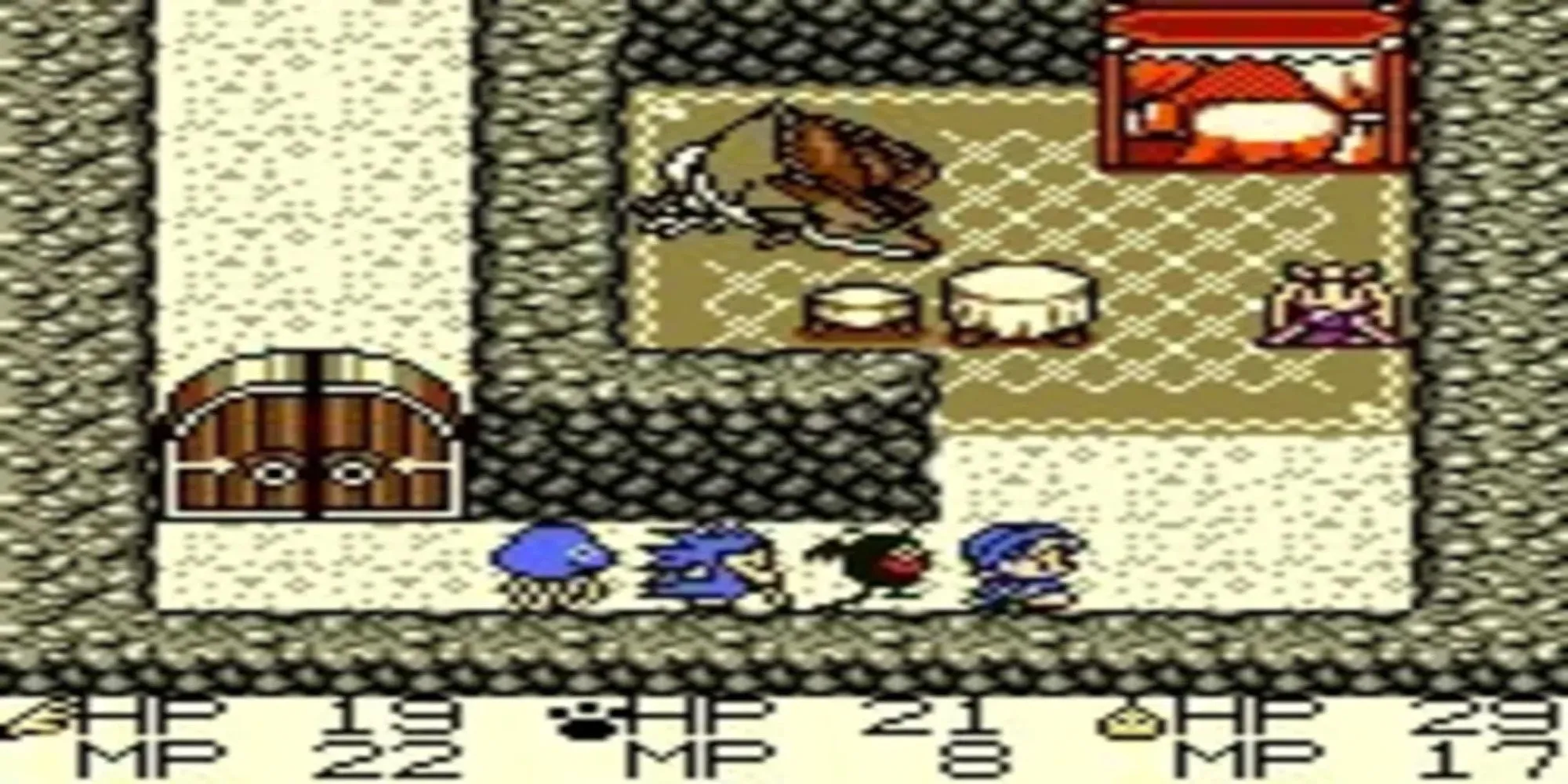 Nhân vật chính và quái vật đồng hành trong thế giới game Dragon Warrior Monsters trên GBC