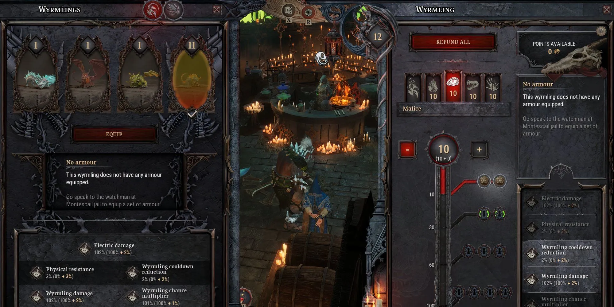 Dragonkin: The Banished - Bí Kíp Tối Ưu Sức Mạnh Cộng Sinh 1 Nhân vật Dragonkin The Banished gặp gỡ Jailer để chọn Wyrmling