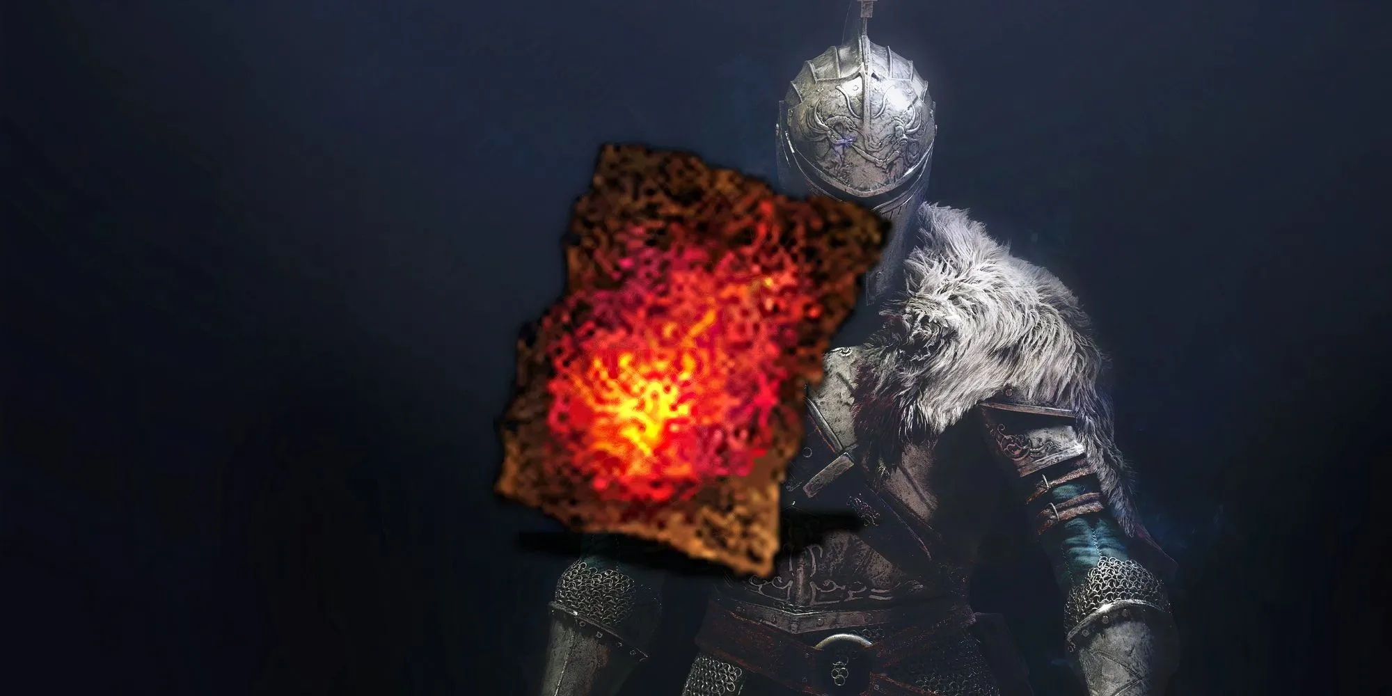 Nhân vật sử dụng Pyromancy Great Chaos Fireball phóng cầu lửa gây sát thương diện rộng và tạo dung nham trong Dark Souls 2