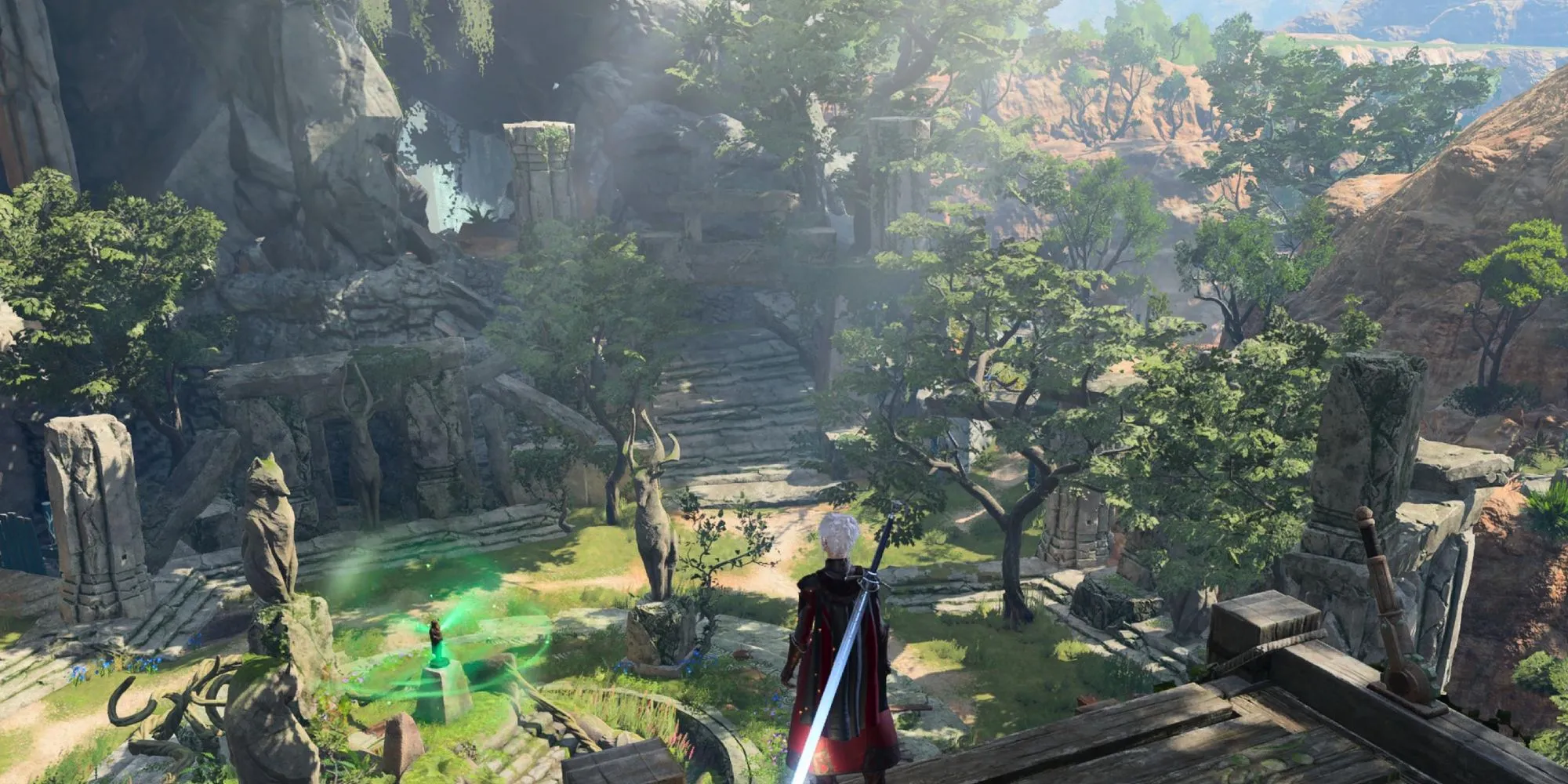 Nhân vật trong Baldur's Gate 3 tại Emerald Grove, một tựa game RPG cần ghi chú kỹ lưỡng