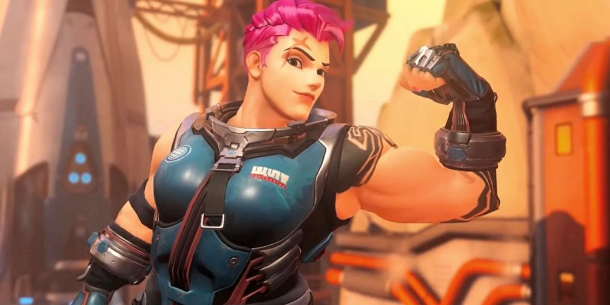 Nhân vật Zarya trong Overwatch 2, đối thủ cạnh tranh của Marvel Rivals trên thị trường game bắn súng