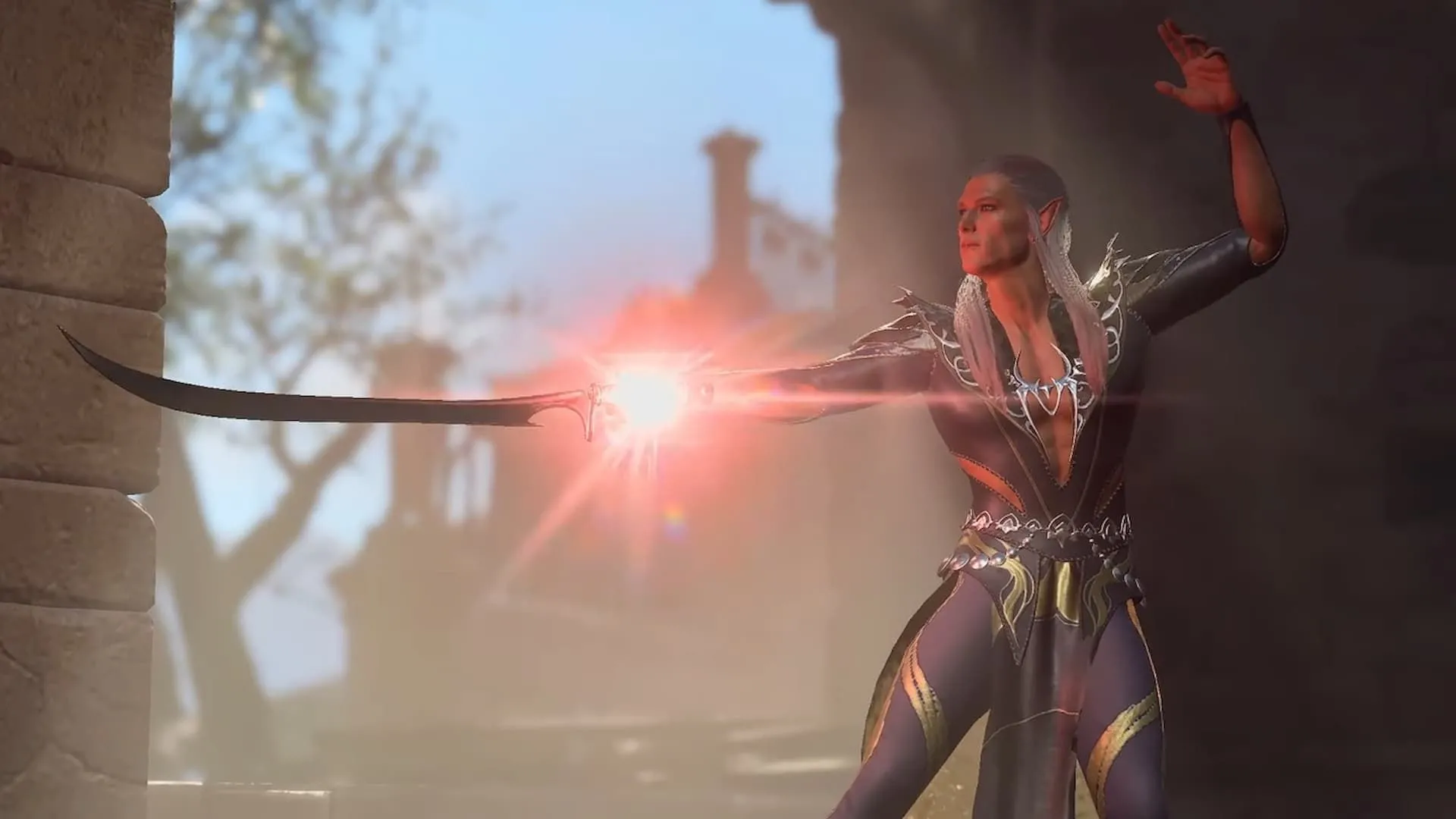 Pháp sư Bladesinger trong Baldur's Gate 3 chuẩn bị tung chiêu, thể hiện subclass mới đầy linh hoạt
