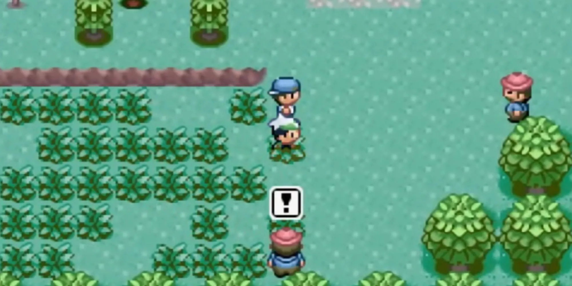Pokemon Emerald GBA màn hình bắt đầu trận đấu huấn luyện viên