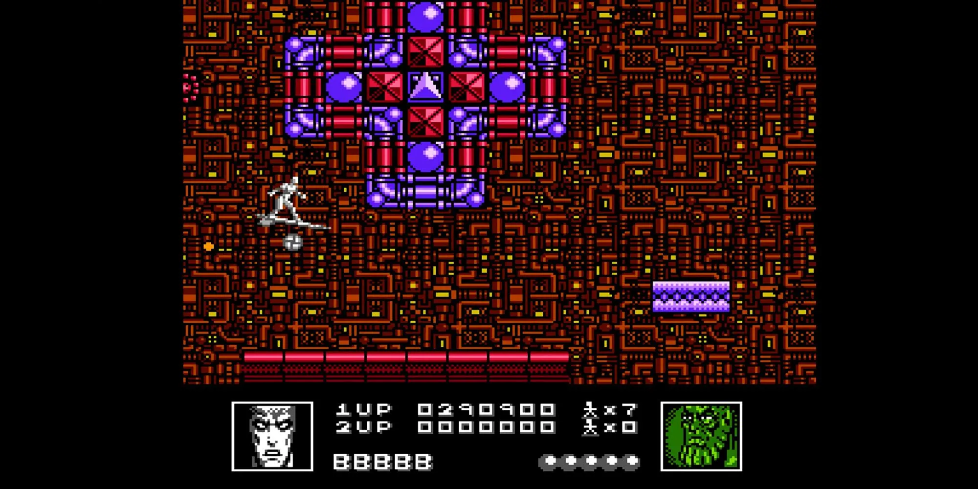 Silver Surfer chật vật né tránh làn đạn dày đặc trong tựa game NES siêu khó