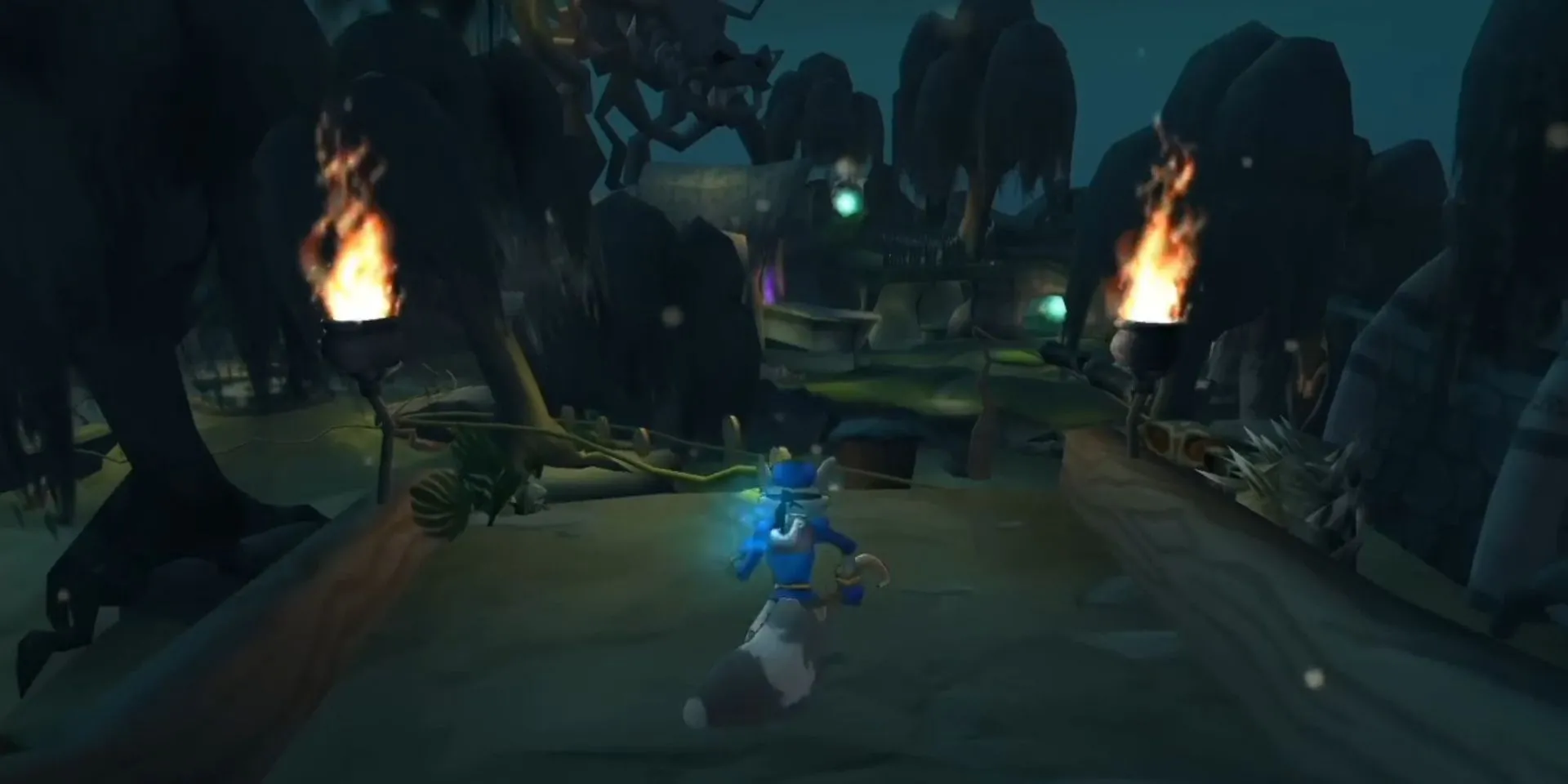 Sly Cooper trong khu rừng Haiti ở game Sly Cooper and the Thievius Raccoonus