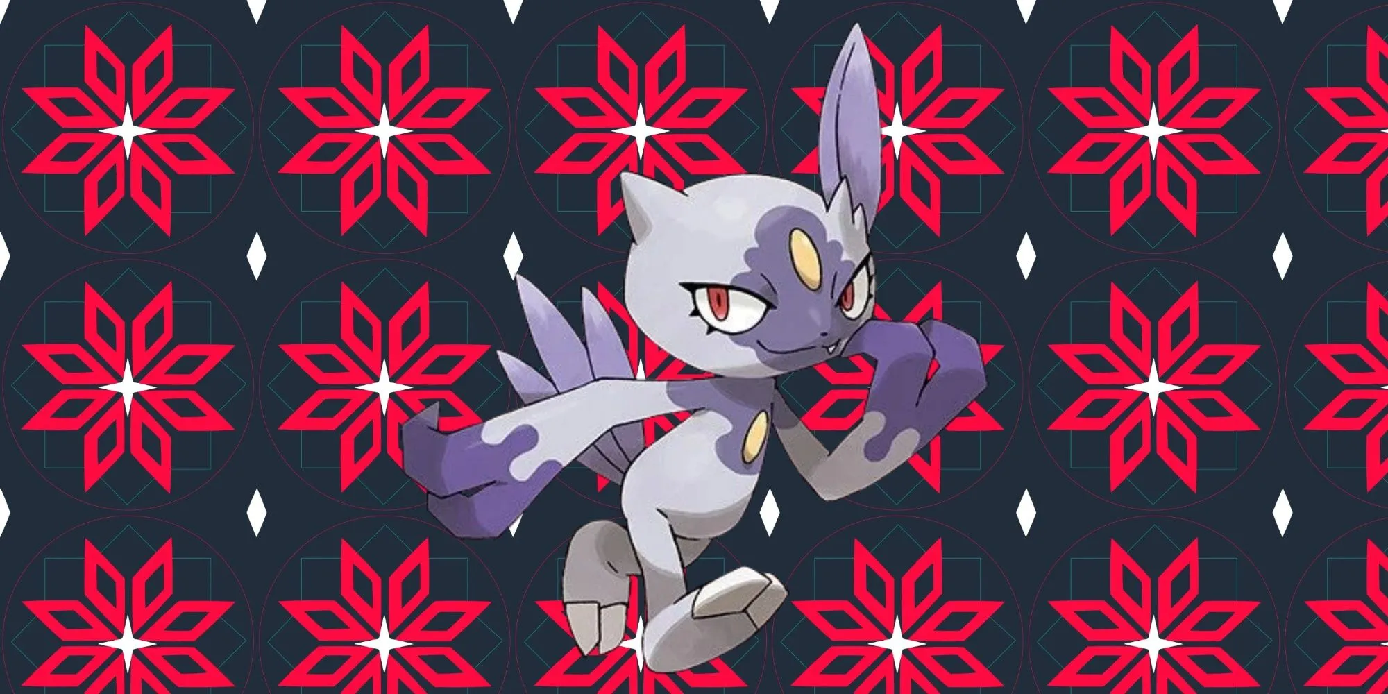 Sneasel Hisui với bộ lông màu tím và trắng đặc trưng