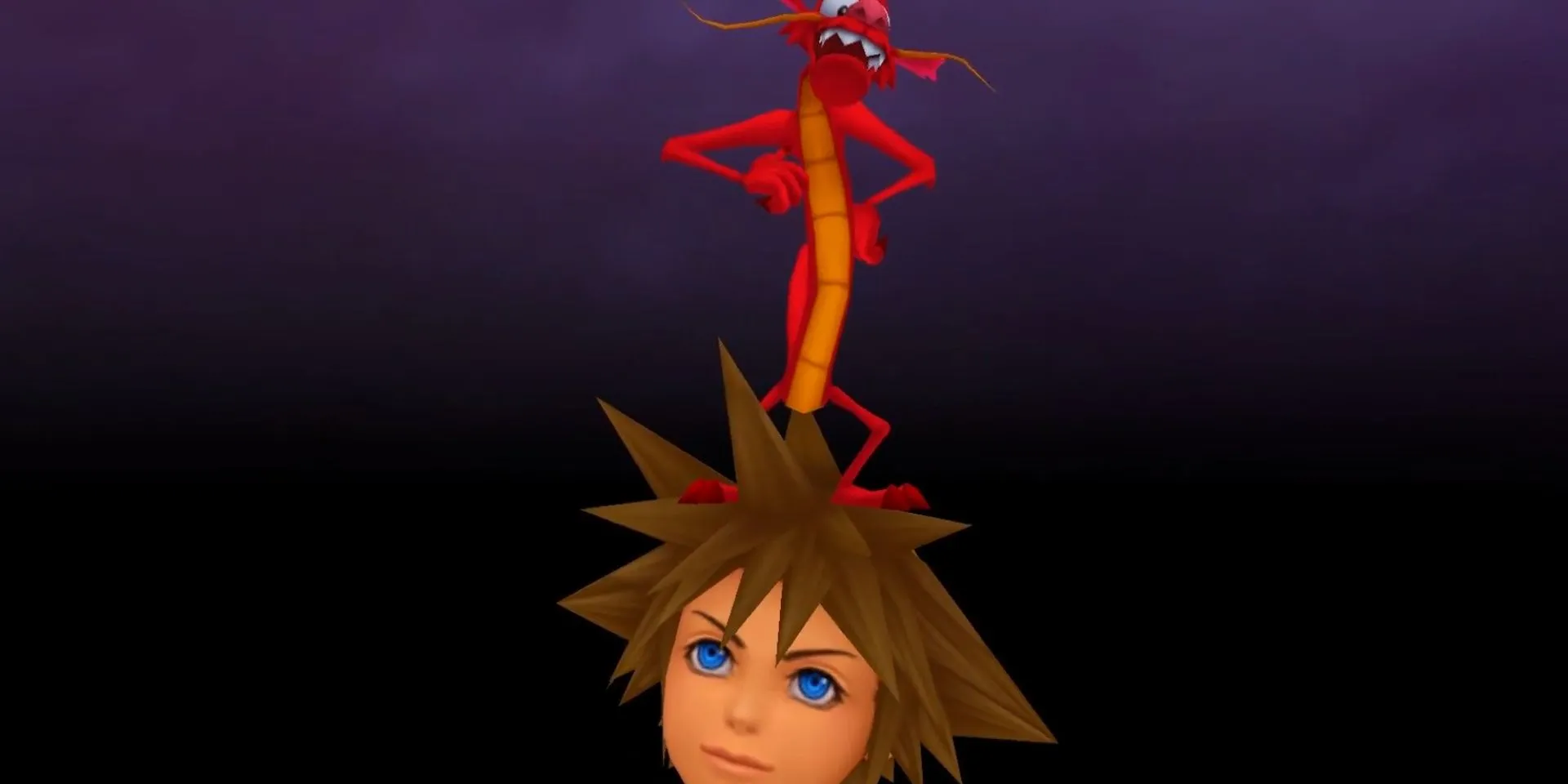 Sora triệu hồi Mushu trong Kingdom Hearts đầy quen thuộc