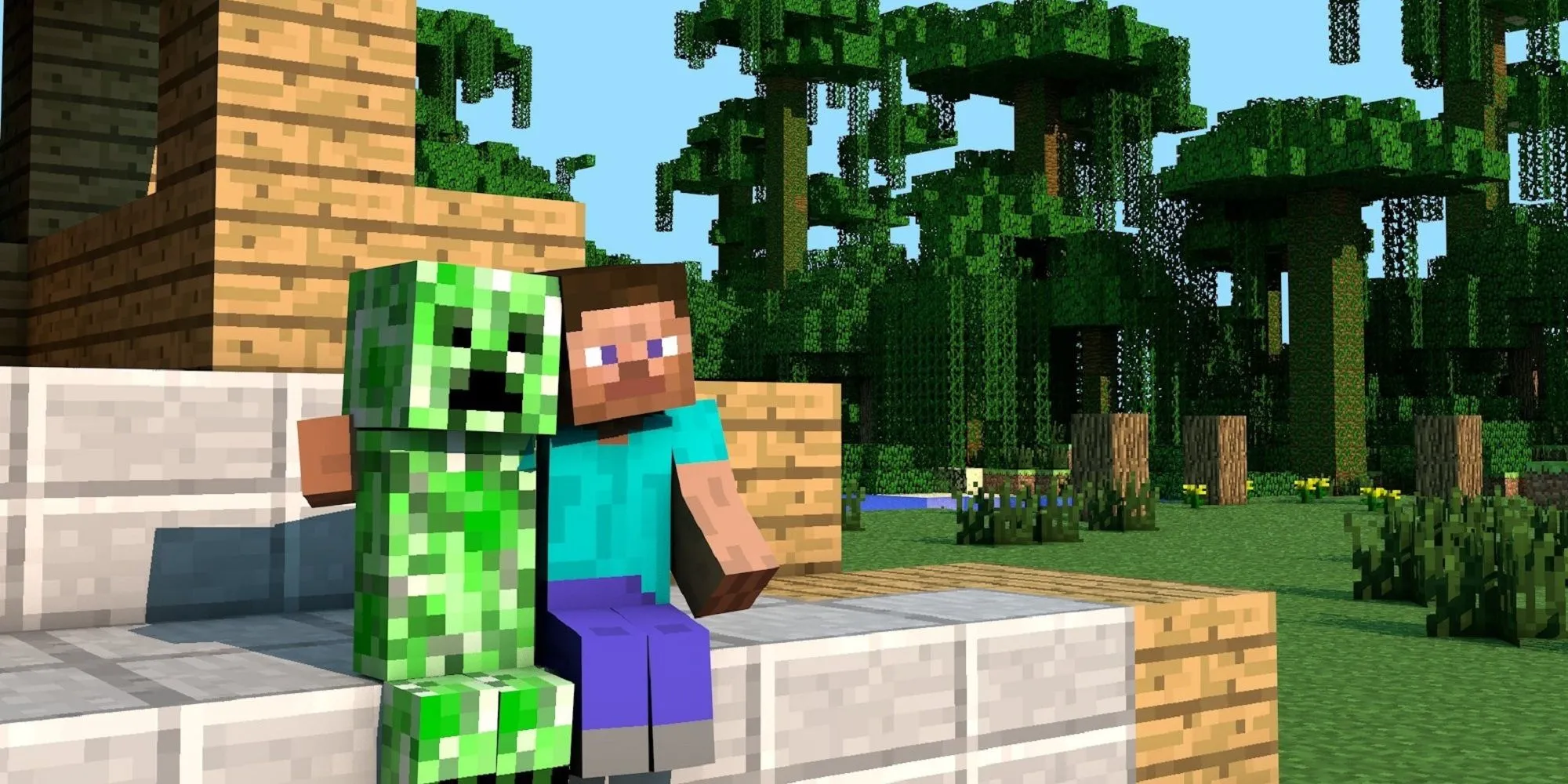 Steve và Creeper, những biểu tượng quen thuộc của thế giới Minecraft