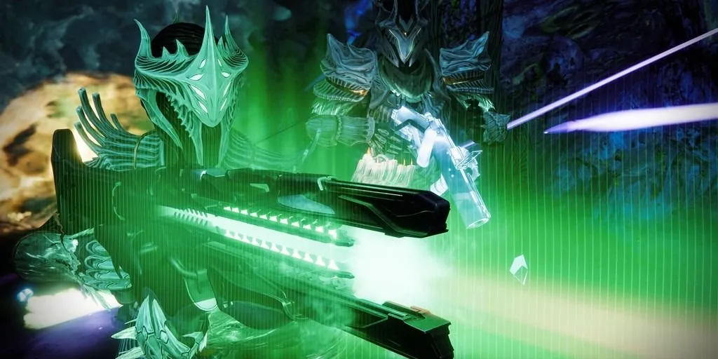 Súng Exotic Trace Rifle The Navigator từ Dungeon Ghosts of the Deep