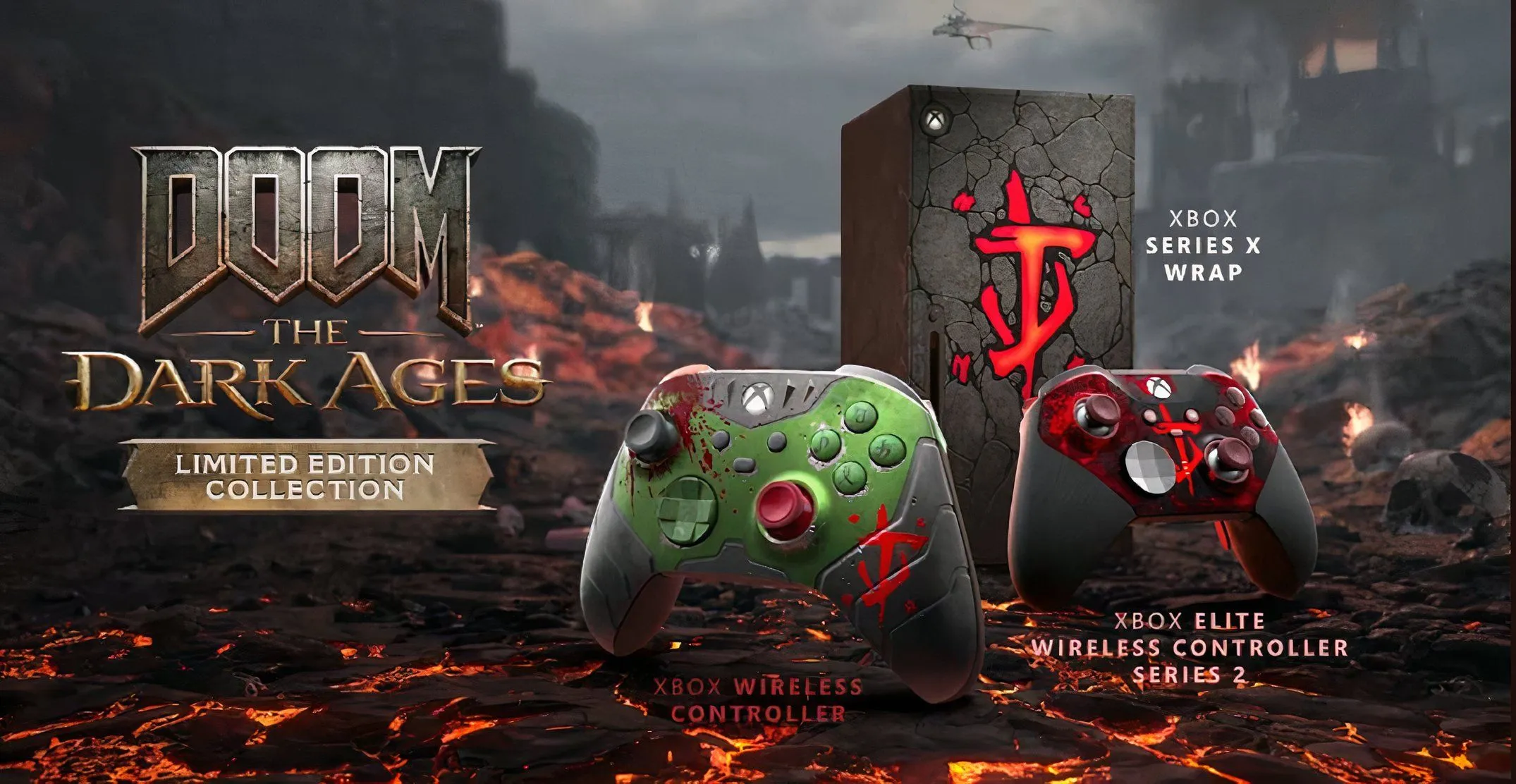 Tay cầm Elite và skin DOOM The Dark Ages cho Xbox Series X