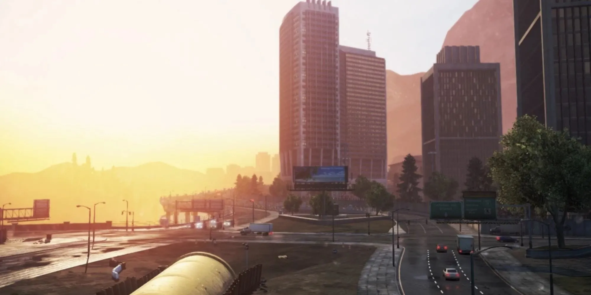 Toàn cảnh thành phố Fairhaven trong Need for Speed Most Wanted 2012 từ trên cao