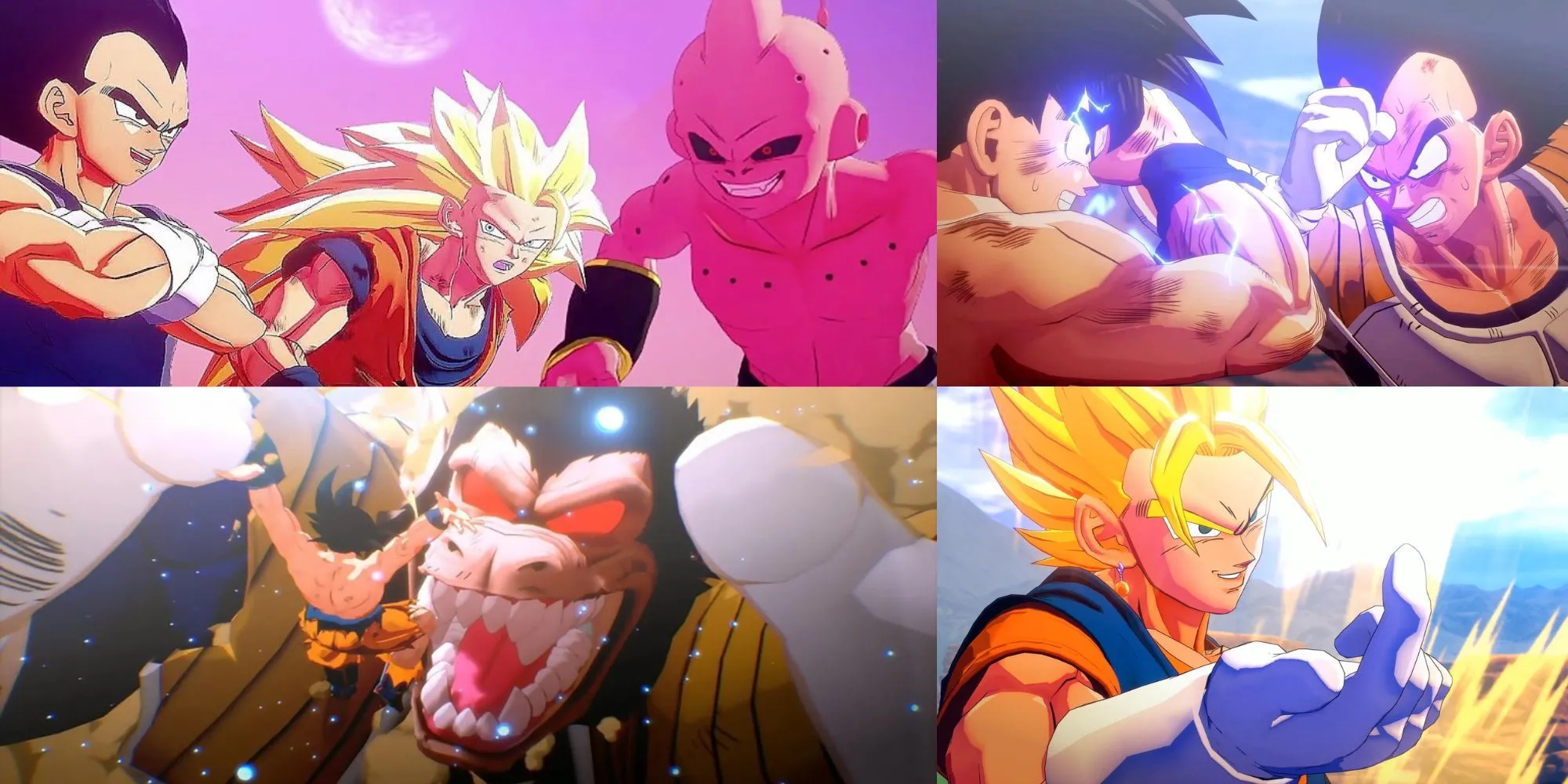Trận chiến và các nhân vật trong Dragon Ball Z Kakarot thể hiện kỹ năng