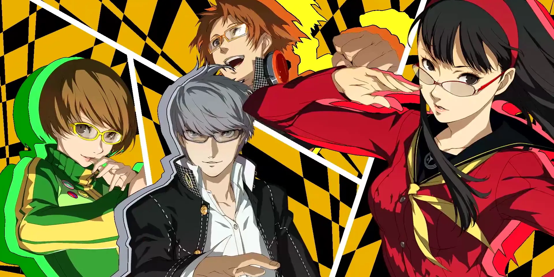 Cảnh trong game Persona 4 Golden showing nhân vật chính