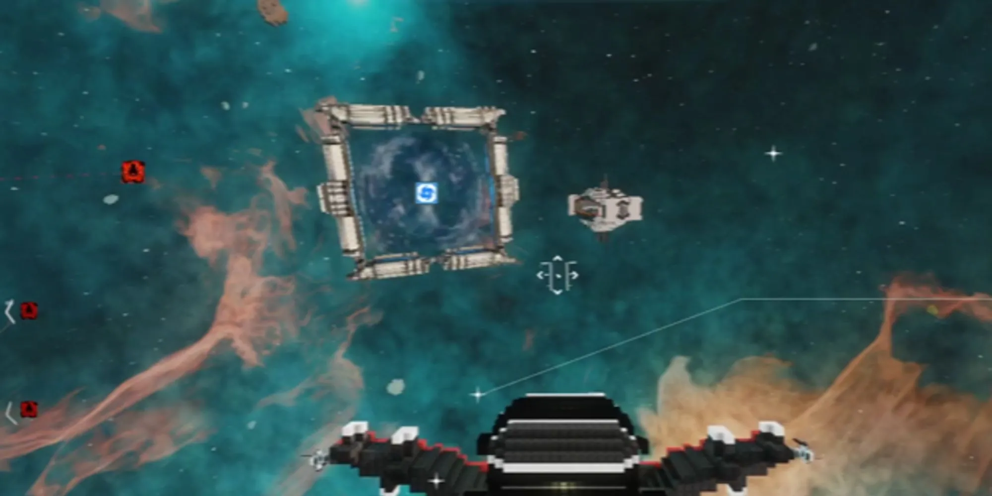 Cổng dịch chuyển tức thời giữa các thiên hà trong game Cubic Odyssey