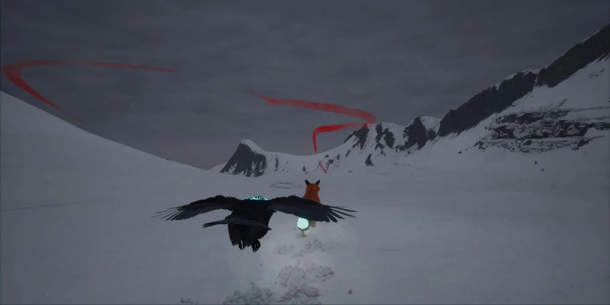 Khu vực tuyết phủ trắng xóa tuyệt đẹp trong game Spirit of the North 2