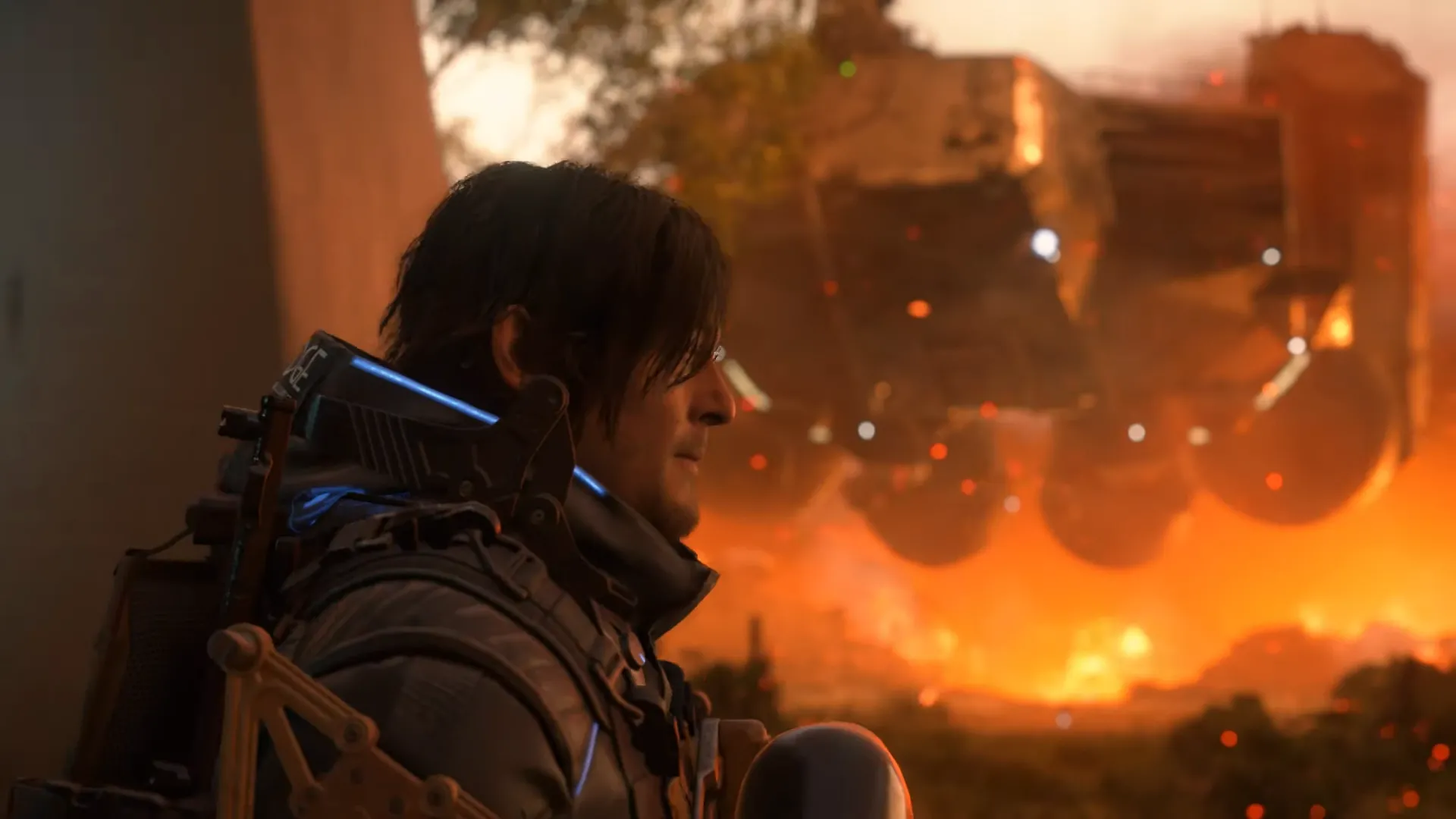 Sam Porter Bridges trong Death Stranding 2 với trang bị mới