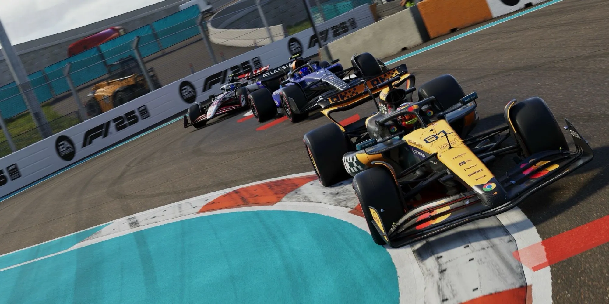 Tay đua Oscar Piastri dẫn đầu chặng Miami GP trong game F1 25