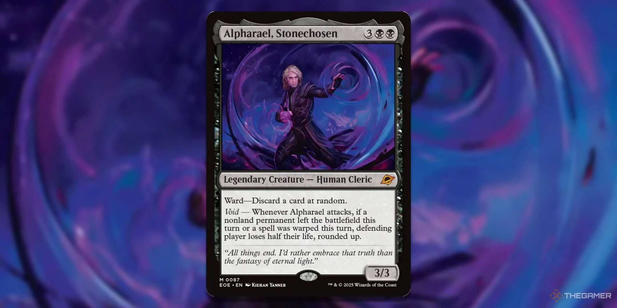 Alpharael Stonechosen - Commander mono-đen mạnh mẽ trong MTG Edge of Eternities