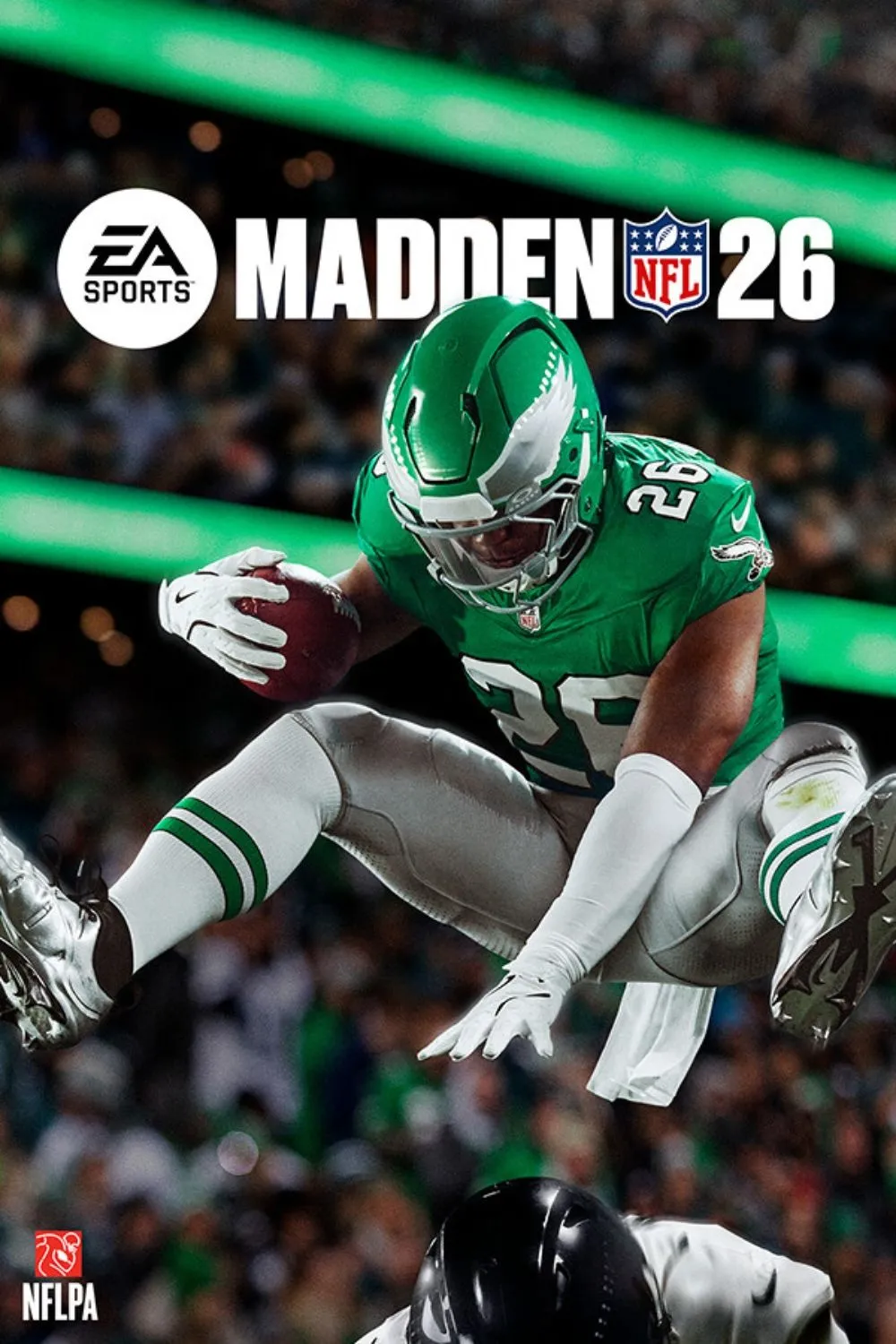 Ảnh bìa chính thức của tựa game bóng bầu dục Madden NFL 26 từ EA Sports.