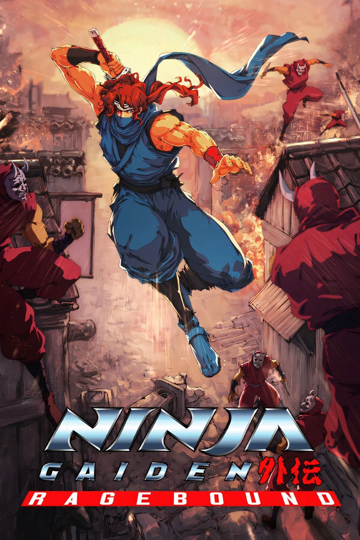 Ảnh bìa Ninja Gaiden Ragebound, game hành động đi cảnh mới dự kiến lên Xbox Game Pass tháng 7 2025.