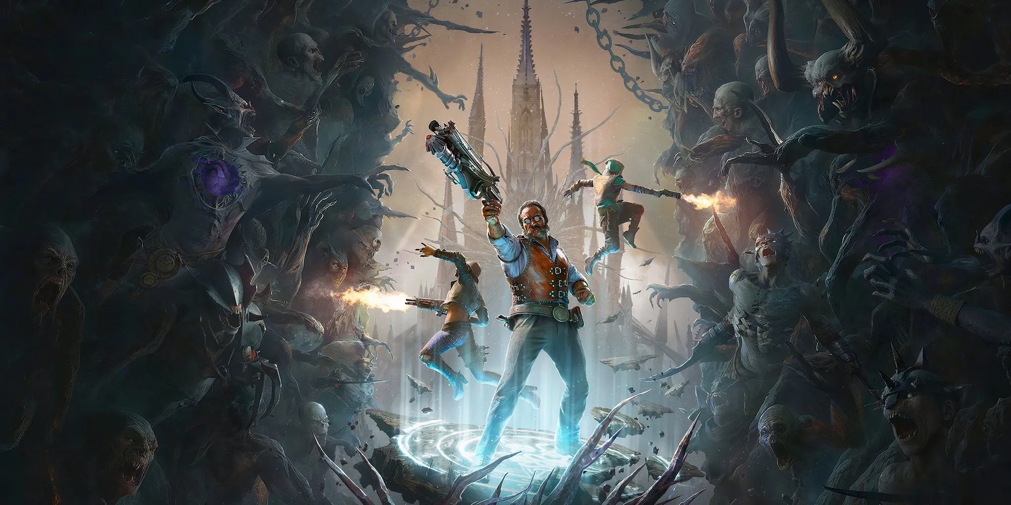 Ảnh quảng bá game Painkiller 2025, hình ảnh chủ đạo Painkiller reboot