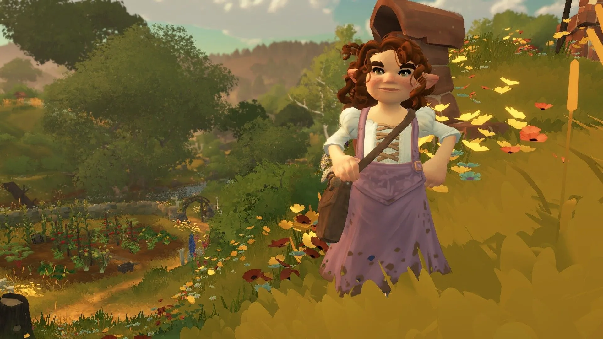 Ảnh quảng cáo cho Tales of the Shire, nhấn mạnh không khí yên bình, nhẹ nhàng.
