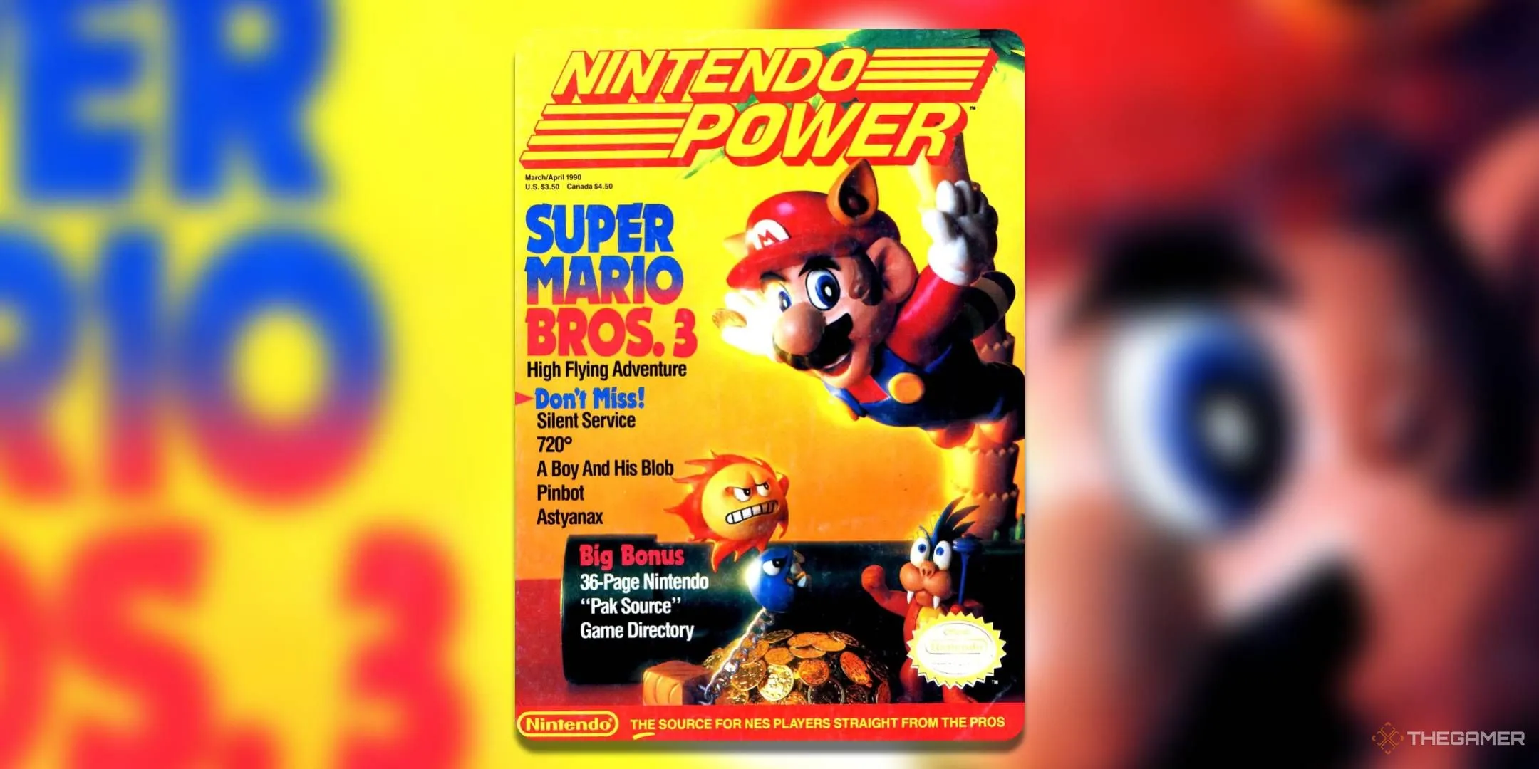 Bìa tạp chí Nintendo Power số 11 nổi bật với tựa game huyền thoại Super Mario Bros 3 trên NES