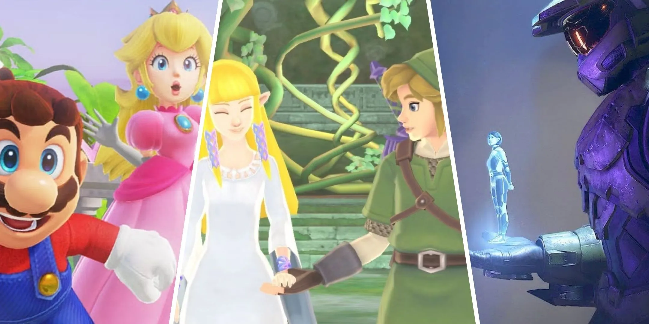 Các cặp đôi &quot;tình trong như đã mặt ngoài còn e&quot; đình đám trong thế giới game như Mario và Peach, Link và Zelda, cùng Cortana và Master Chief, đang chờ đợi cái kết hạnh phúc.