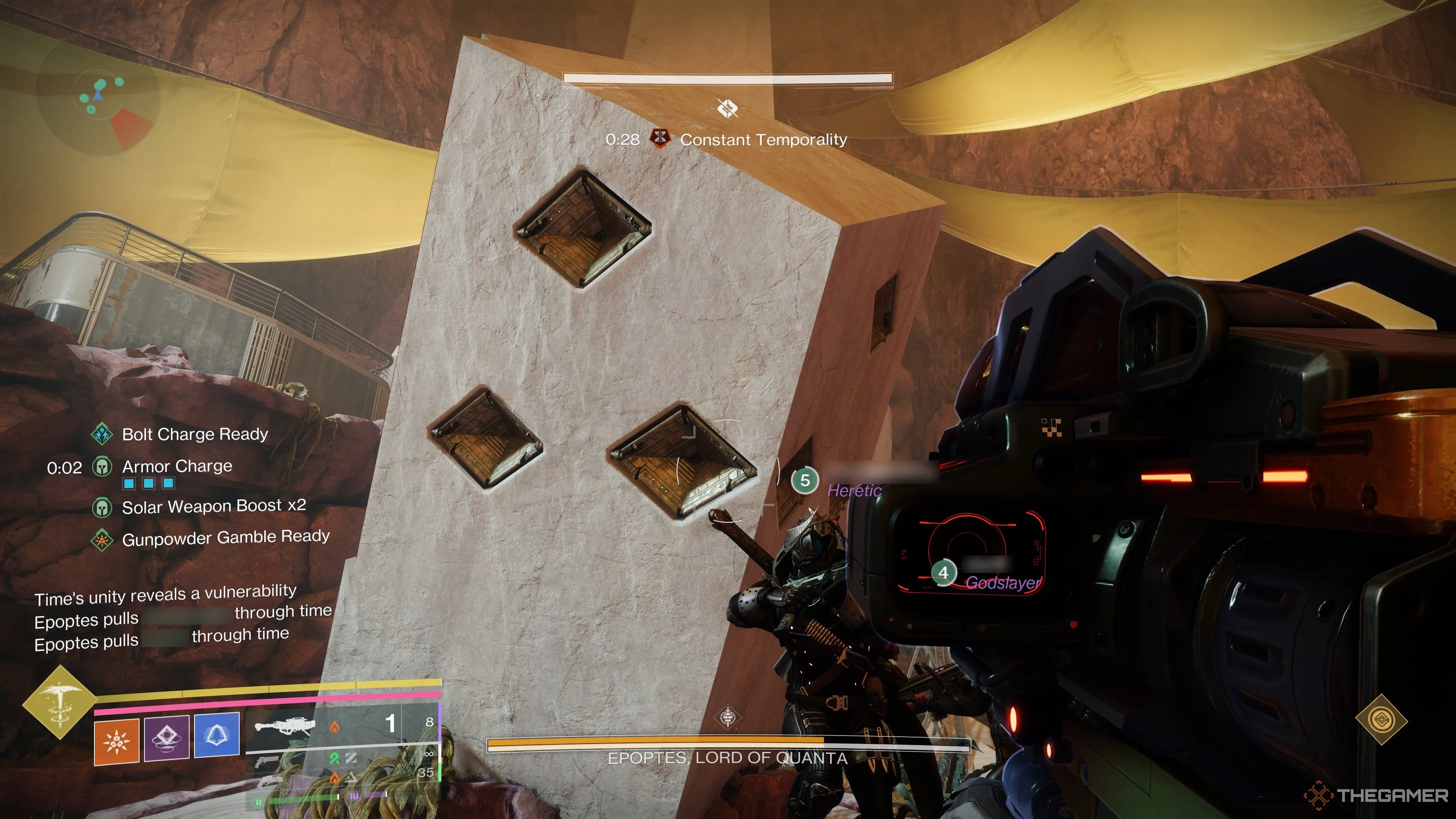 Các trụ cột trung tâm cần chú ý trong cơ chế của Epoptest raid Destiny 2