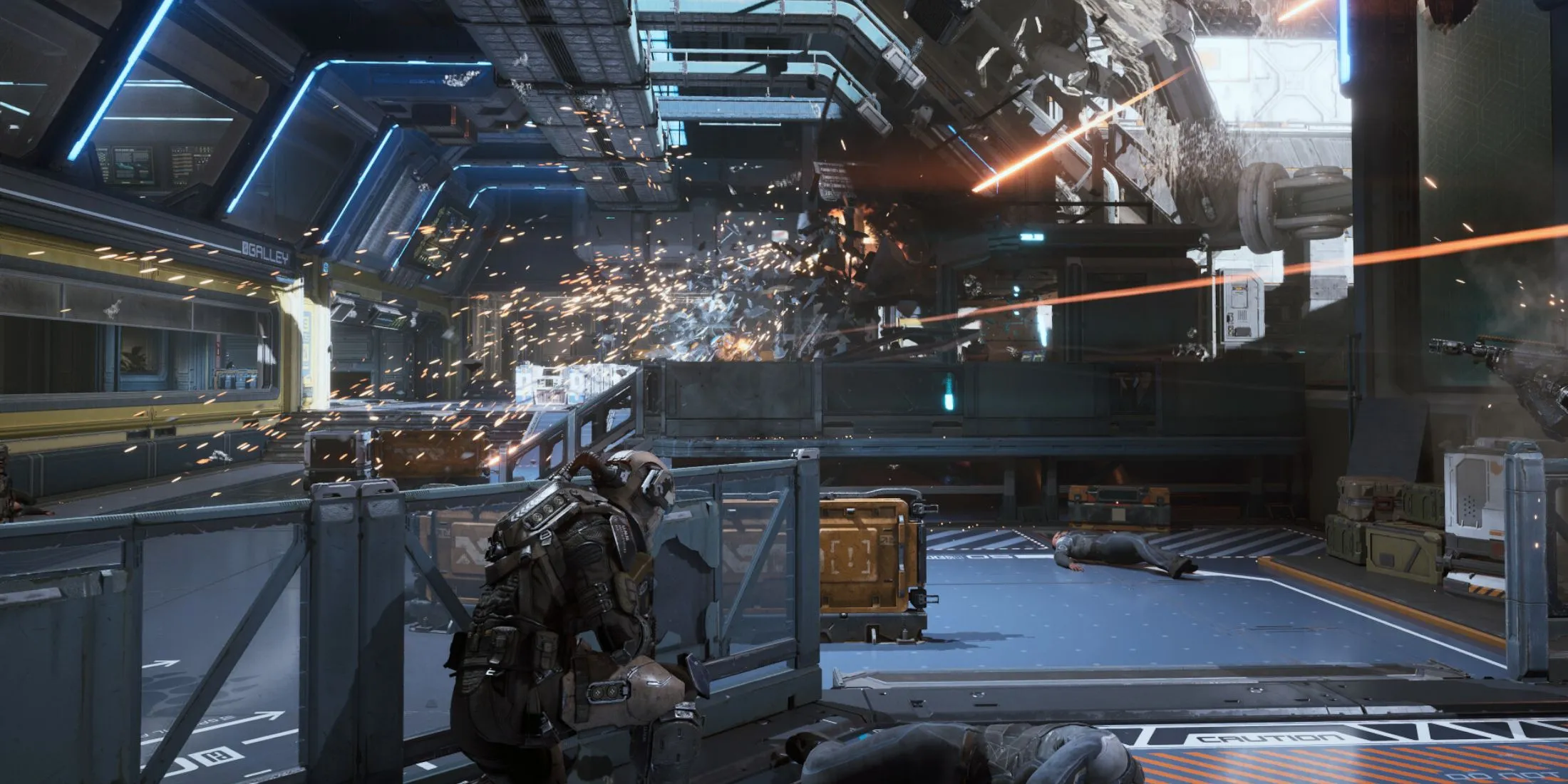 Cận cảnh giao diện chiến đấu hoặc nhân vật chính trong The Expanse: Osiris Reborn