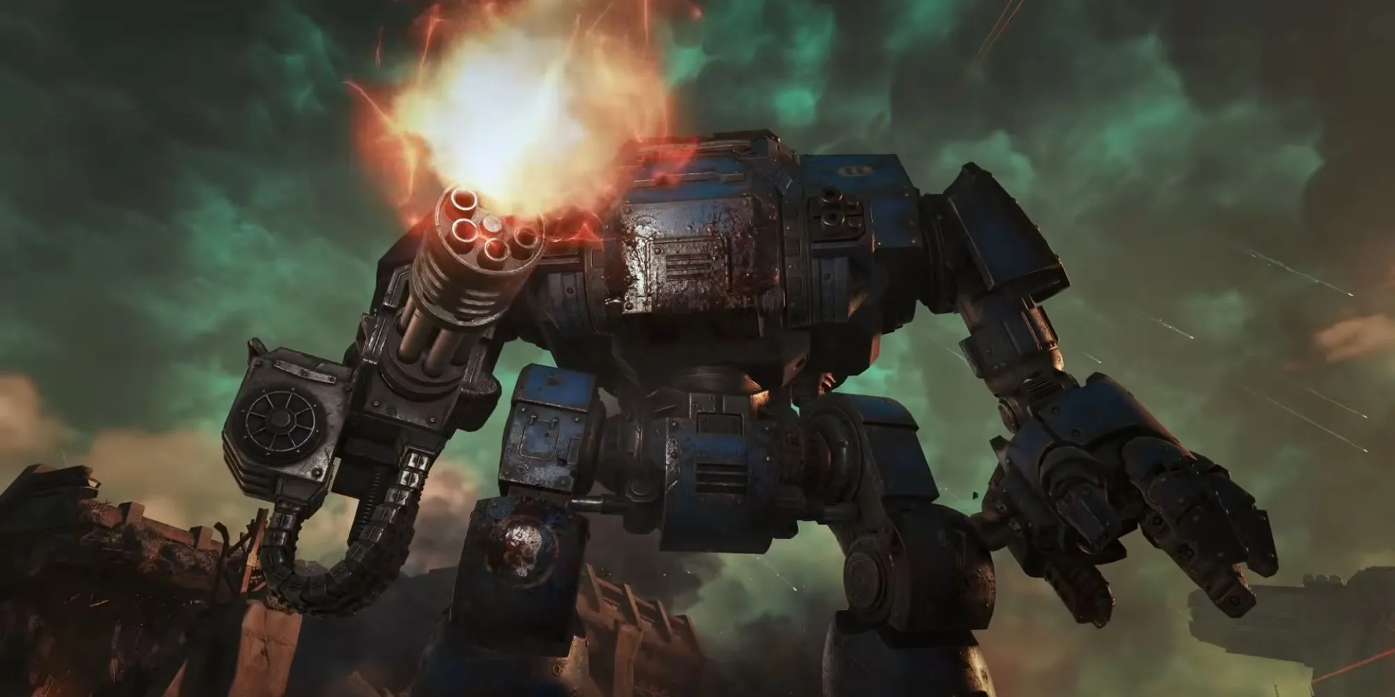 Chi viện Dreadnought hùng mạnh trong chế độ Siege của Warhammer 40000 Space Marine 2