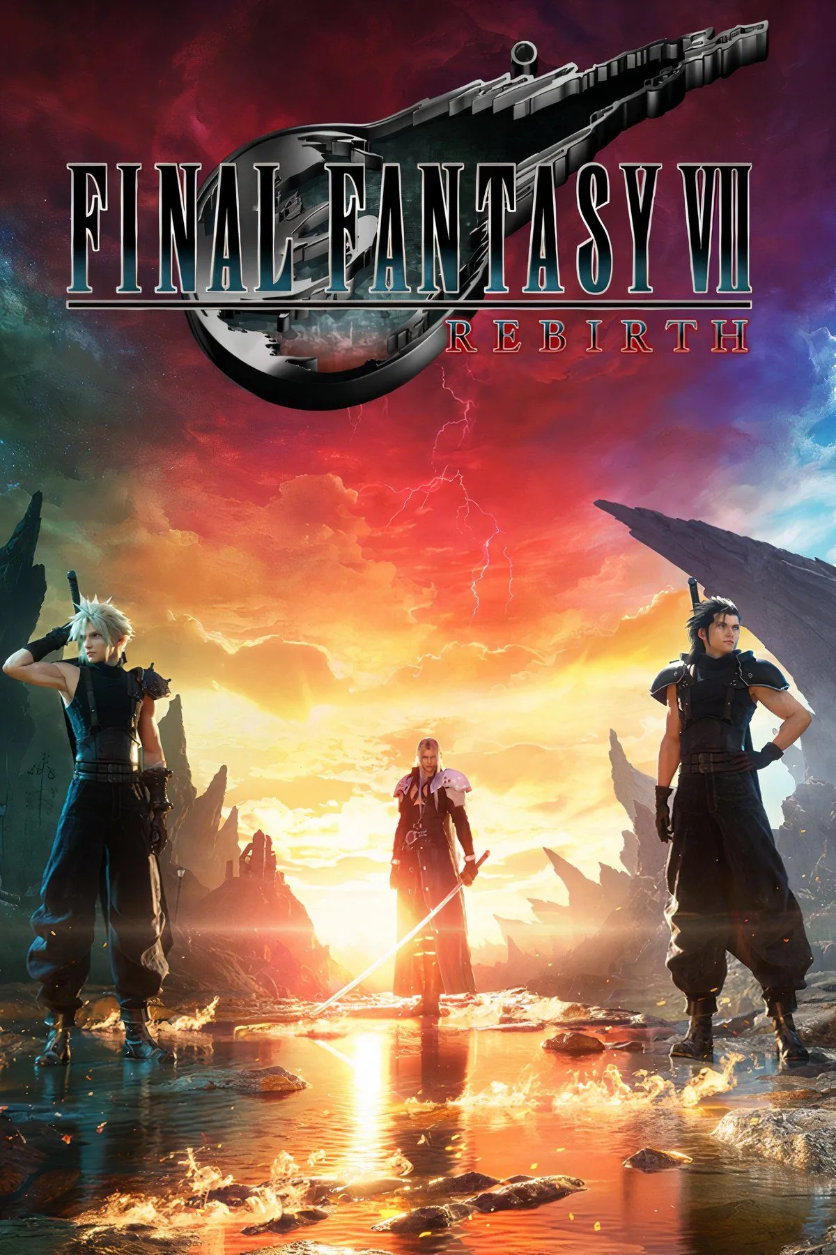 Cloud Strife và các nhân vật trong Final Fantasy 7 Rebirth, phần game thay đổi sâu sắc cốt truyện gốc.